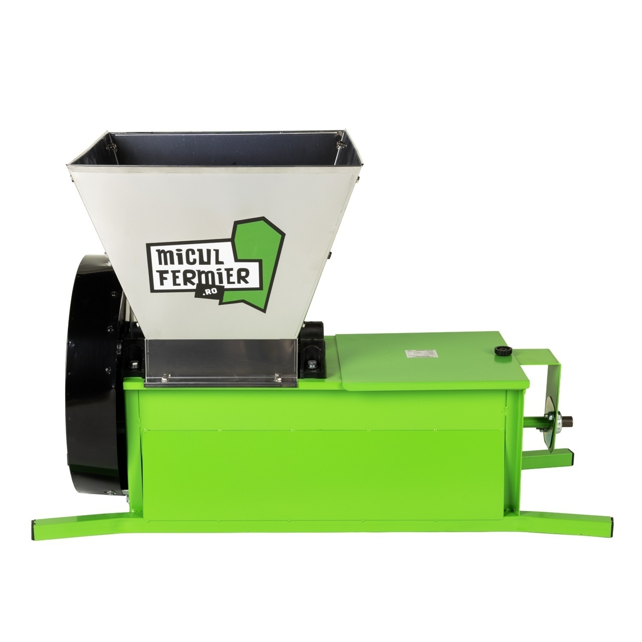 Zdrobitor Struguri Electric 0.55KW Micul Fermier MF-ZD1004-G01, Cuva 30L, Capacitate Maxima De Productie 1000 Kg/h
