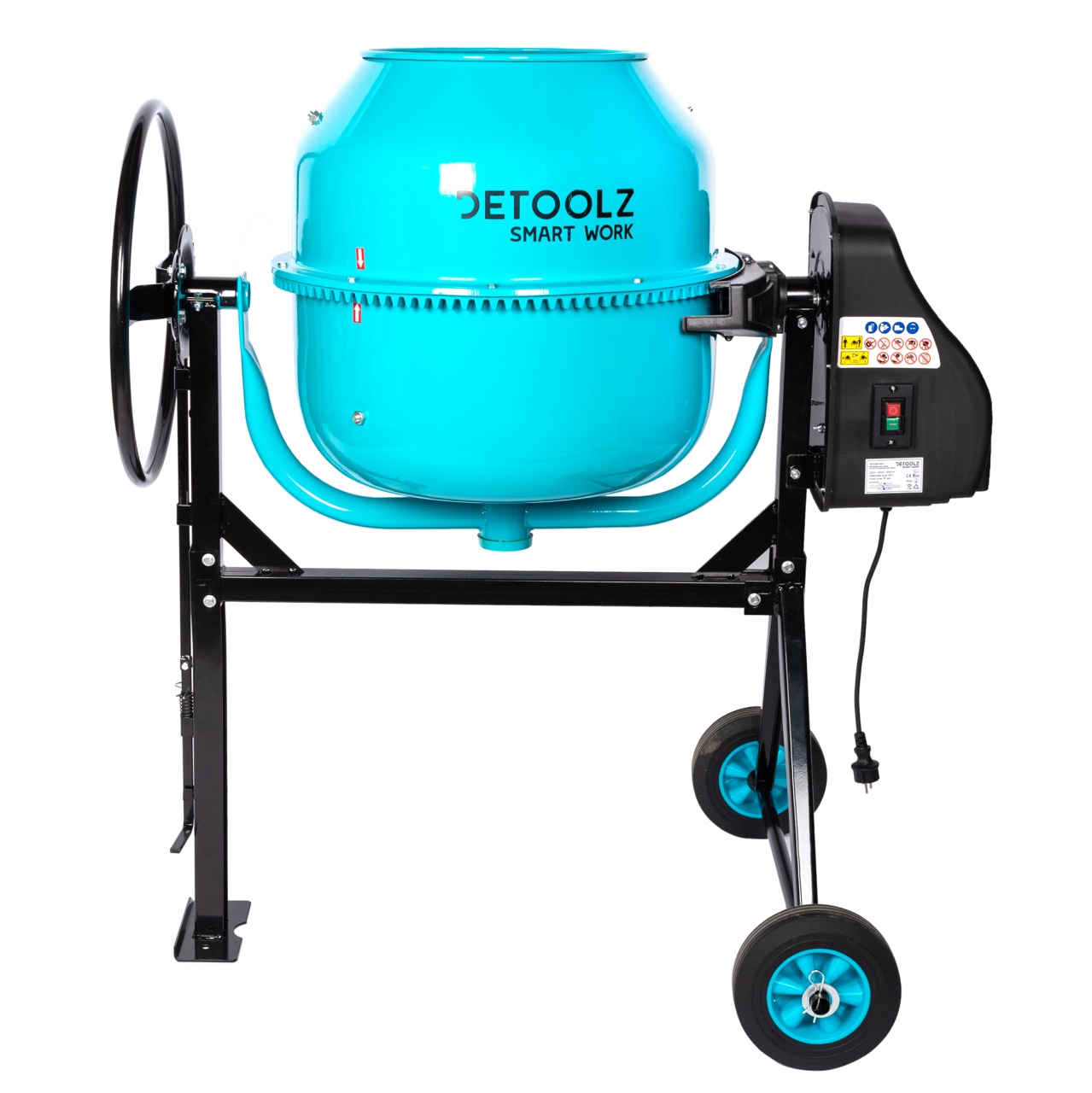 Betoniere - Betoniera Detoolz 180L, 1000W, cu roti si coroana de fonta