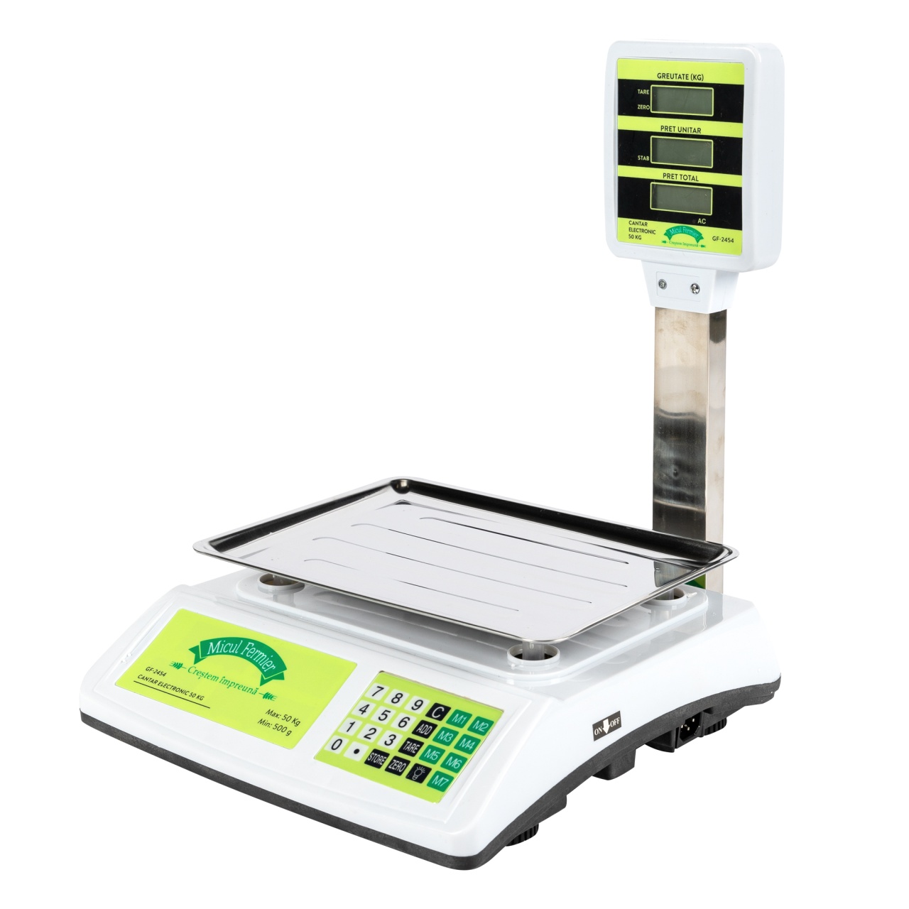 Fara categoriee - Cantar electronic Micul Fermier 50Kg afisaj dublu brat