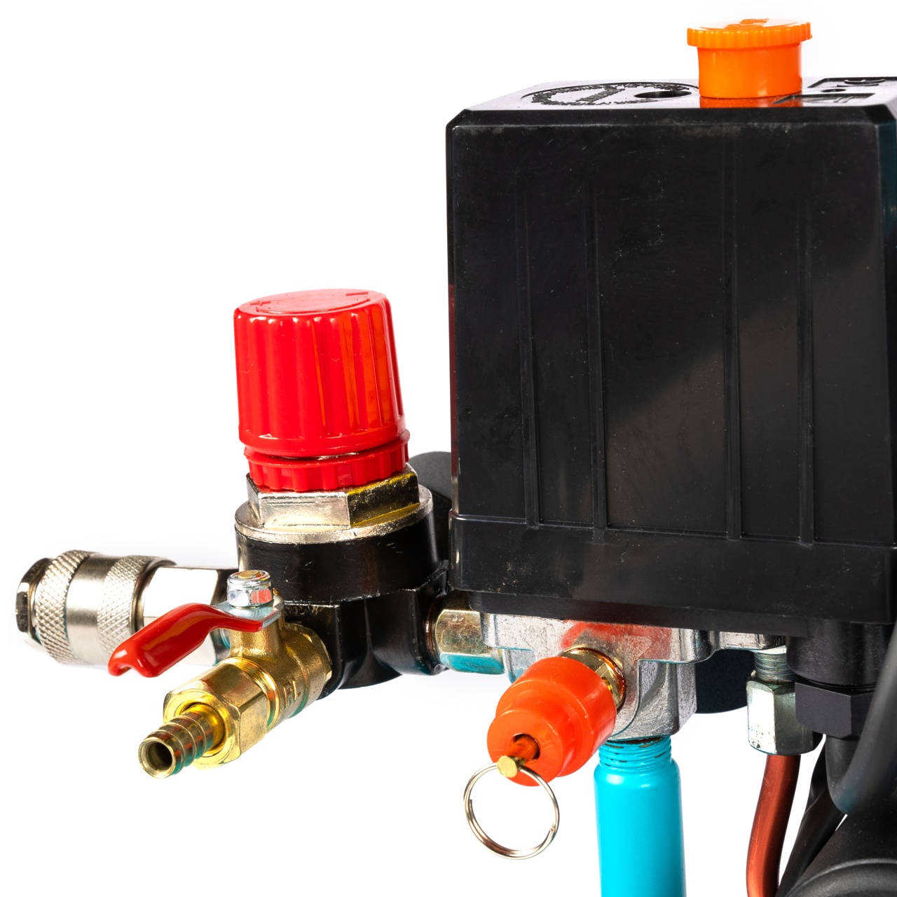 Compresor Detoolz 24L fara ulei, 1500 W, debit 154L/min, 8 bar, 2 prize de aer [3]