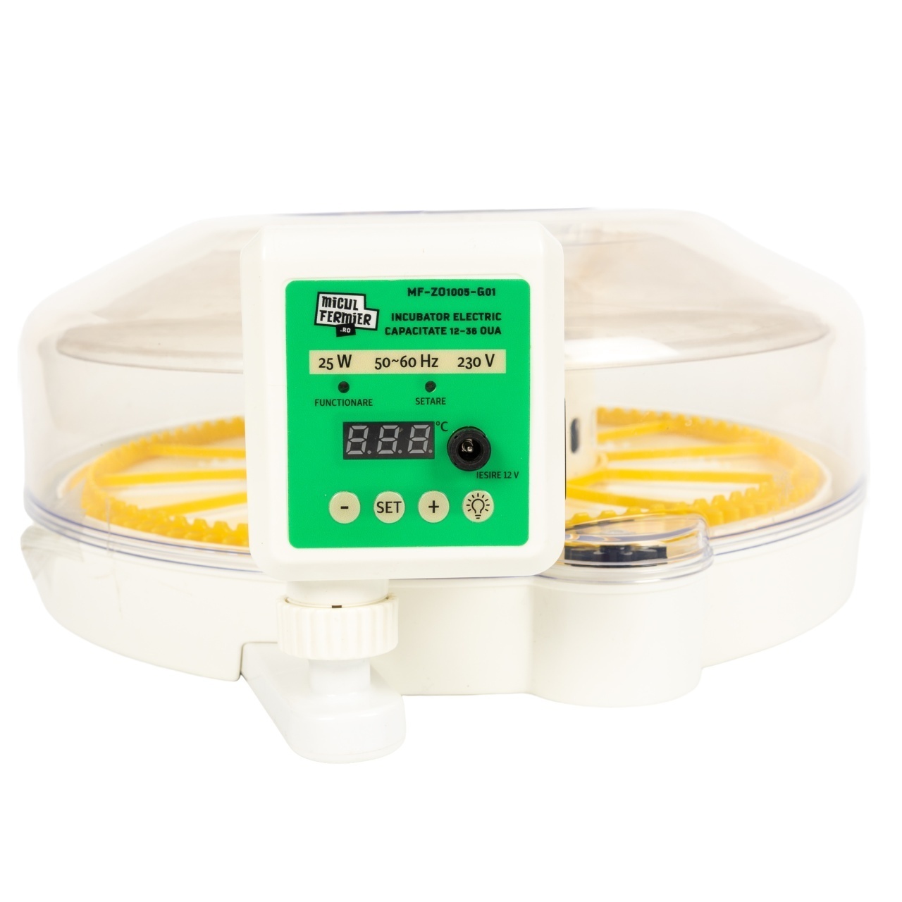Incubator Electric Capacitate 12-36 Oua Micul Fermier MF-ZO1005-G01