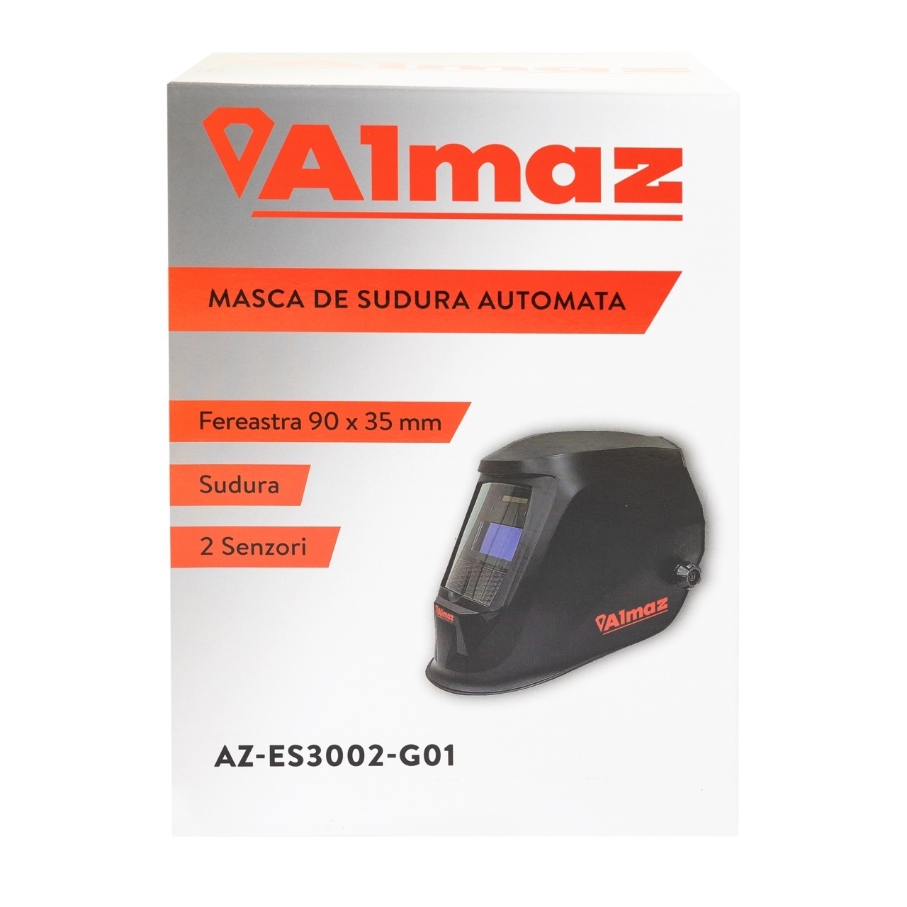 Masca De Sudura Almaz AZ-ES3002-G01, Automata, Fereastra 90X35mm, 2 Senzori, Sudura