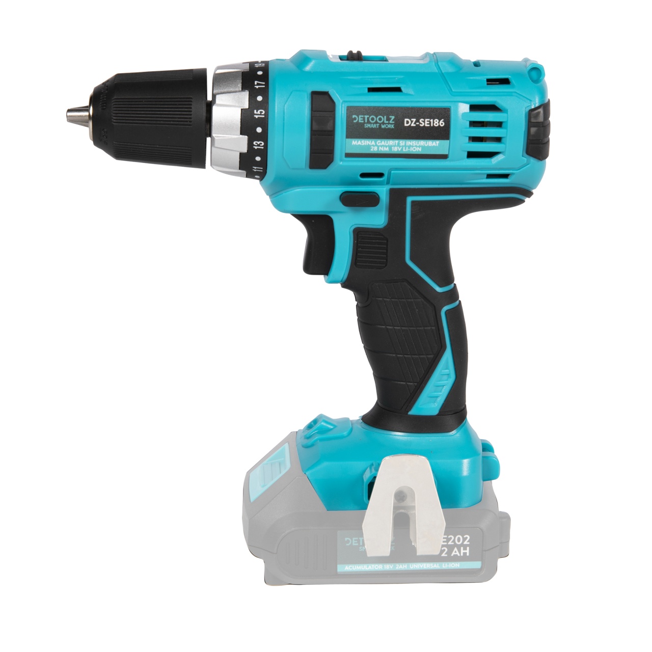 Masina De Gaurit Si Insurubat 28Nm 18V Li-ion Detoolz DZ-SE186