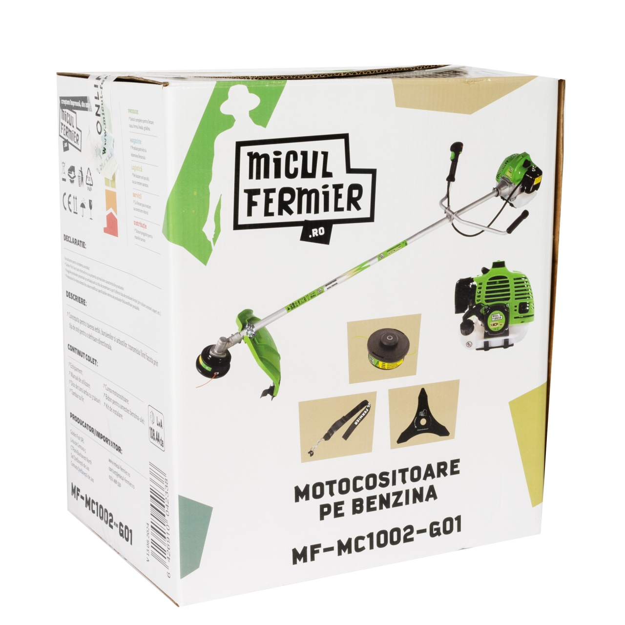 Motocositoare Micul Fermier 1.9CP, 43CC, motor benzina 2T, pornire rapida, 3 accesorii, tija 28mm [7]