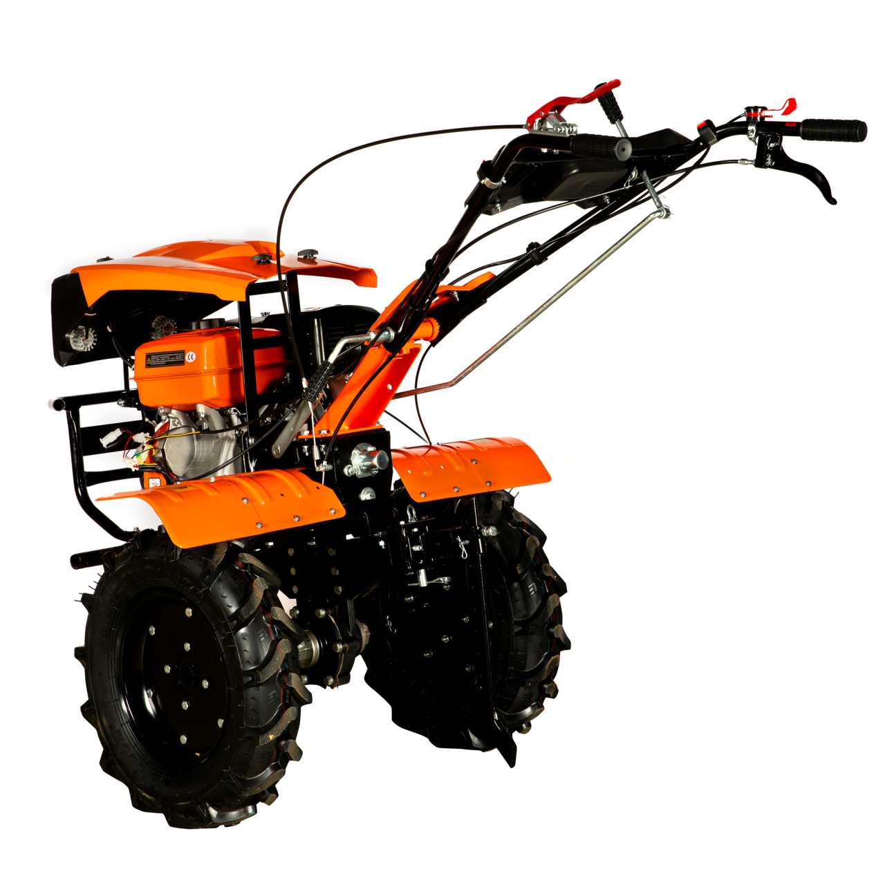 Motocultor Detoolz 15CP 420CC, benzina, 4T, 3 viteze, pornire manuala, cu roti [7]