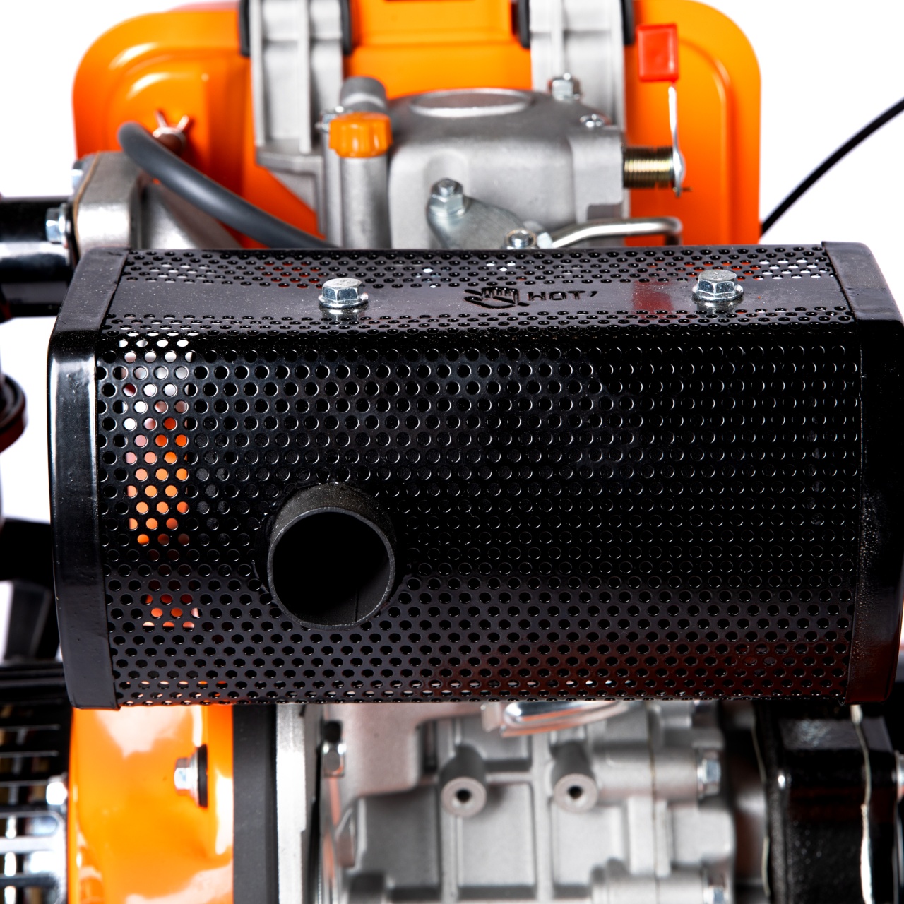 Motocultor DETOOLZ 7CP 280CC, motorina, 4T, 3 viteze, pornire manuala, cu roti [4]