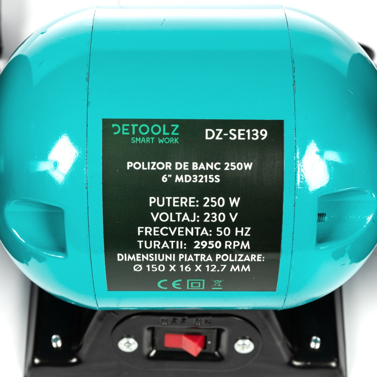 Polizor de banc Detoolz, putere 250W, diametru disc 150mm - imagine 2