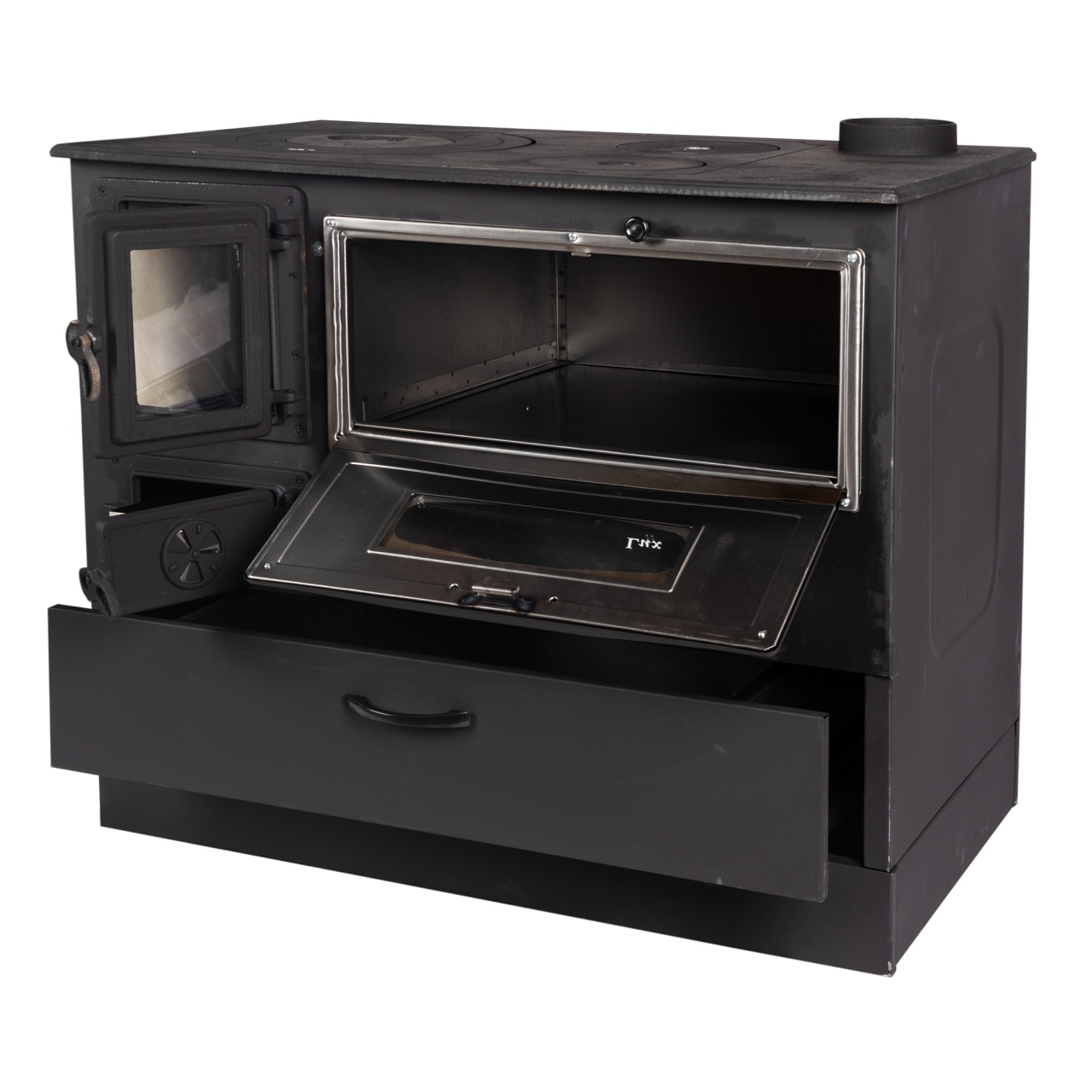 Soba pe lemne 9kW Grand Fantazia Lux, cos dreapta - imagine 3