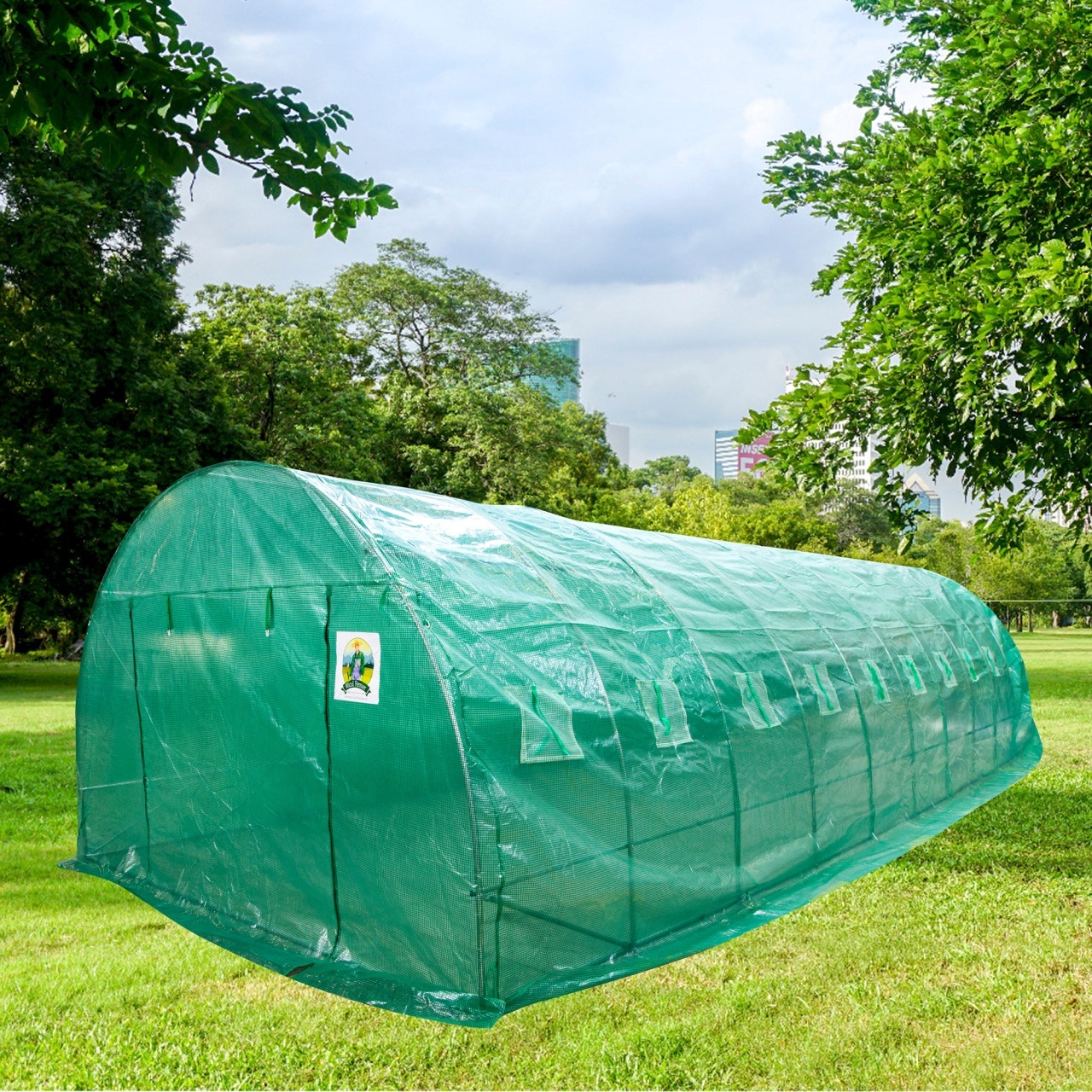 Solar/Sera 8X4x2.5m Micul Fermier GF-2405-S001-G01, Polietilena, Densitate 140G/mp UV4