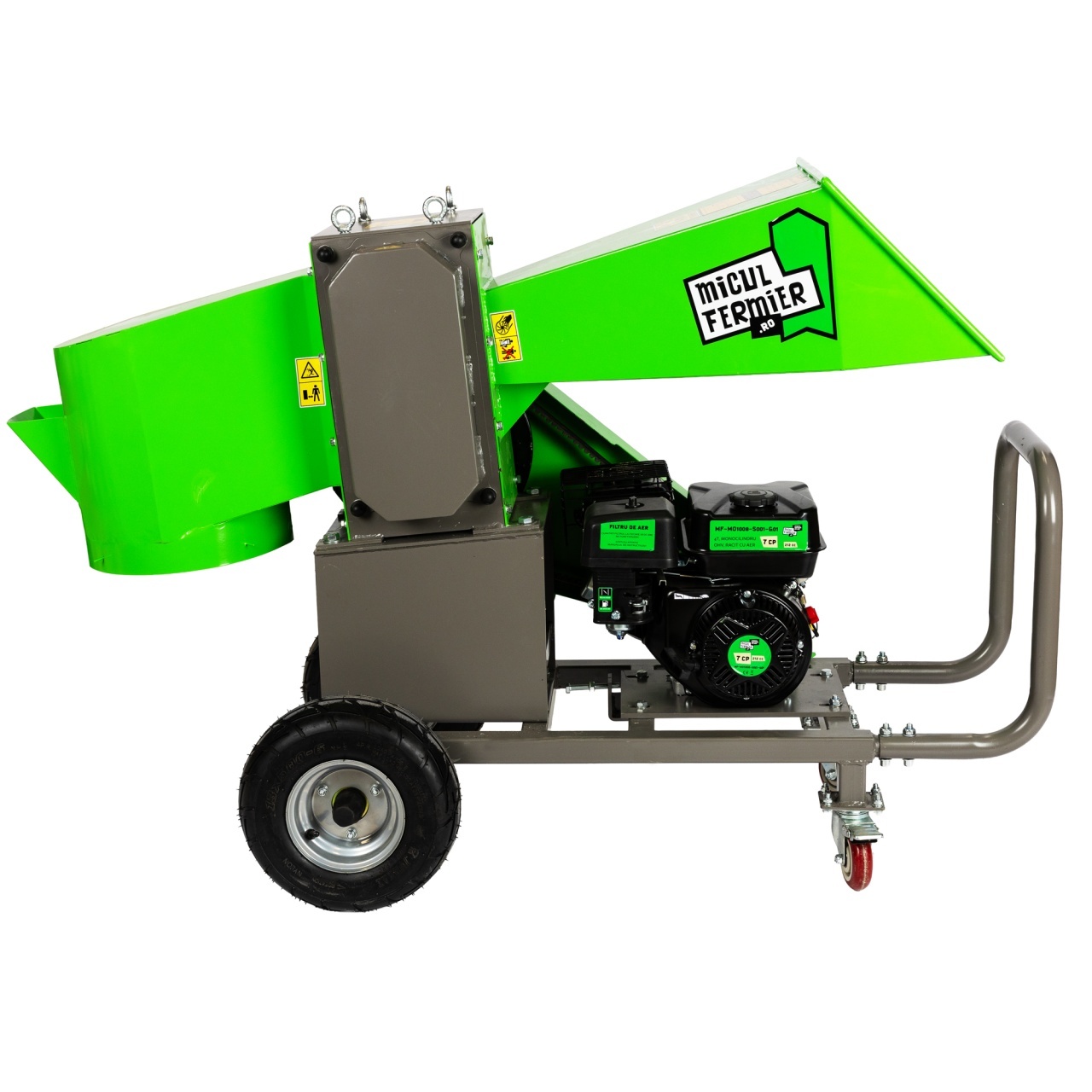 Tocator de crengi Micul Fermier, motor benzina 7CP, 80mm diametru maxim de taiere, pentru brichete [7]