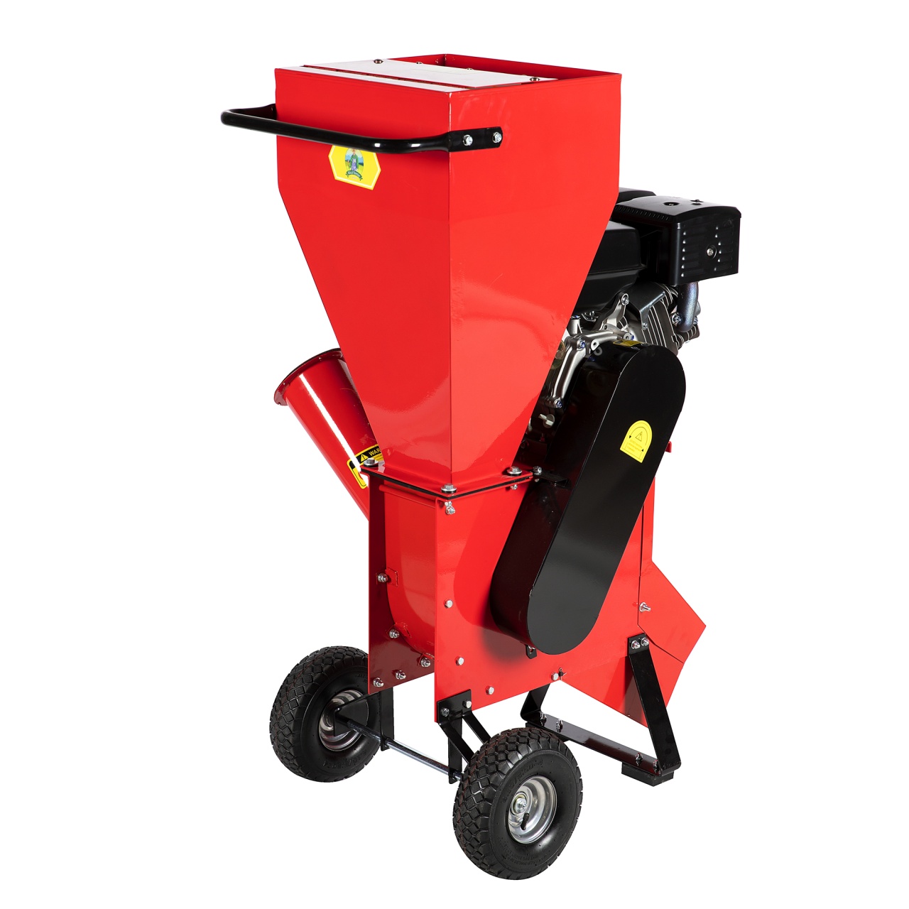 Tocator pentru crengi Micul Fermier, Ø100mm, motor benzina 15CP, pornire electrica, alimentare verticala, pentru rumegus - imagine 2