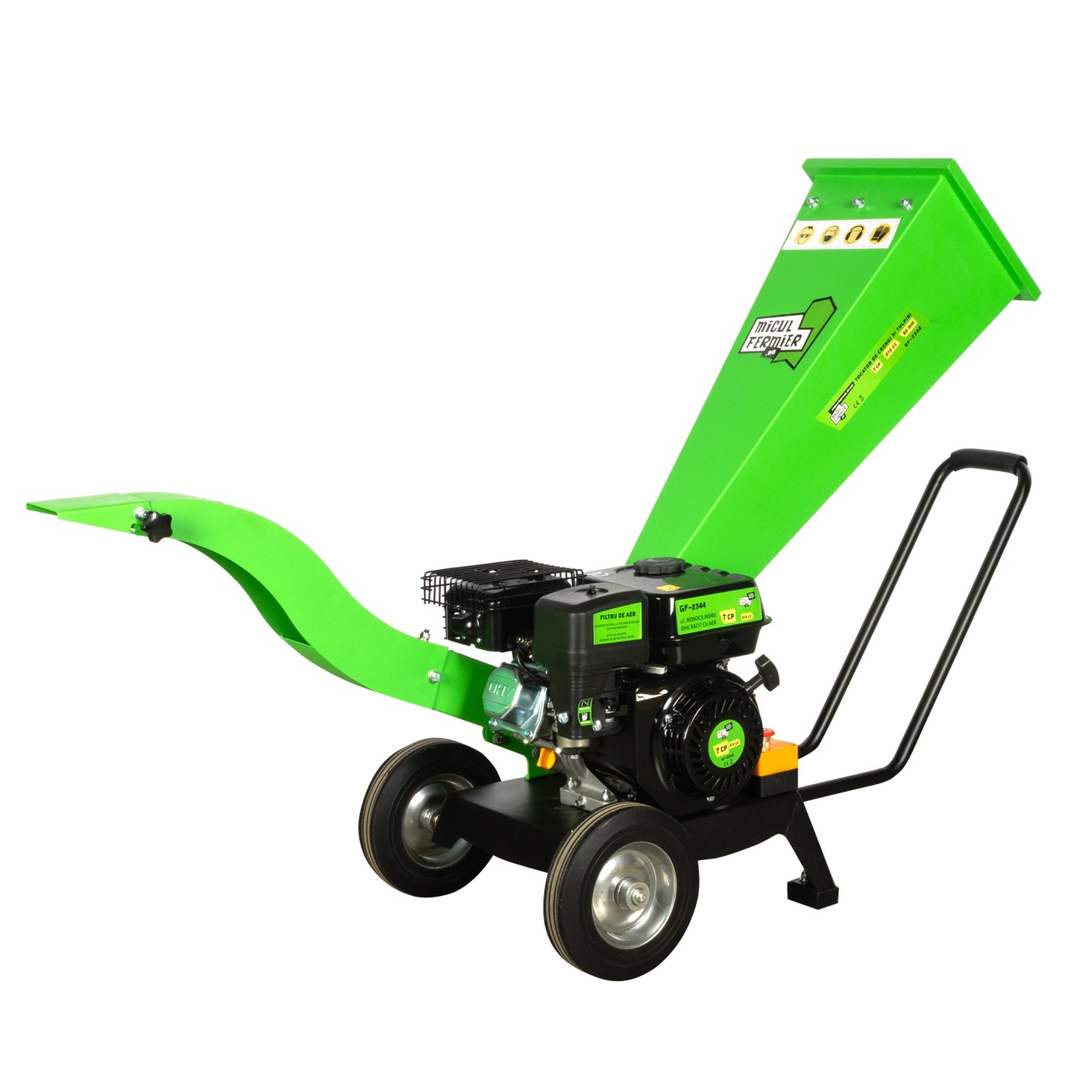 Tocatori de crengi - Tocator pentru crengi si vita de vie Micul Fermier, Ø60mm, motor benzina 7CP pentru rumegus