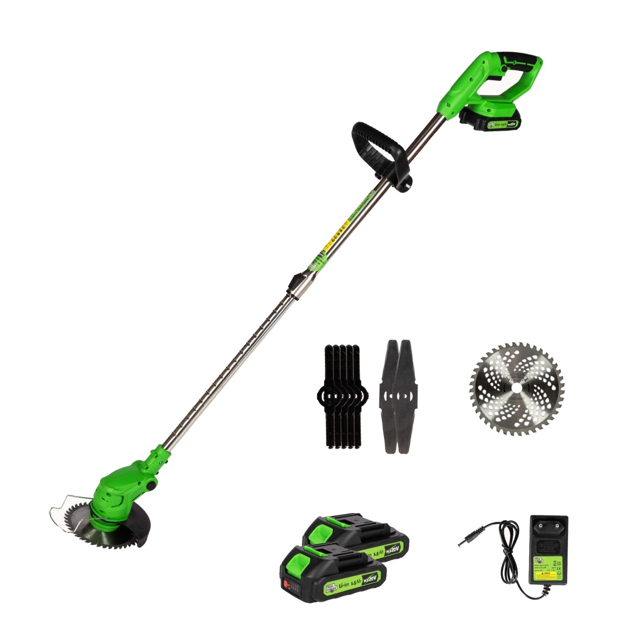 Trimmer (Motocoasa) electric Micul Fermier 20V, 2 acumulatori 1.5Ah