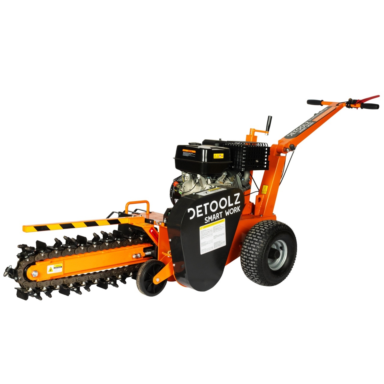 Constructii  - Masina de sapat santuri, Detoolz, 15 CP, 420 CC, benzina 4T, adancime maxima de 600 mm