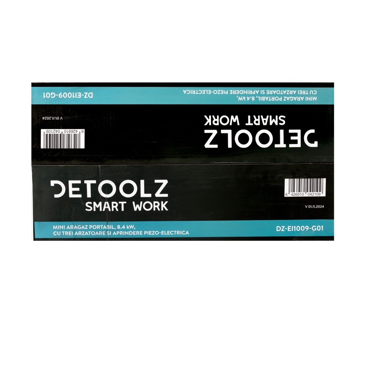 Mini aragaz portabil, Detoolz, 8.4kW, 3 ochiuri, Piezo [3]