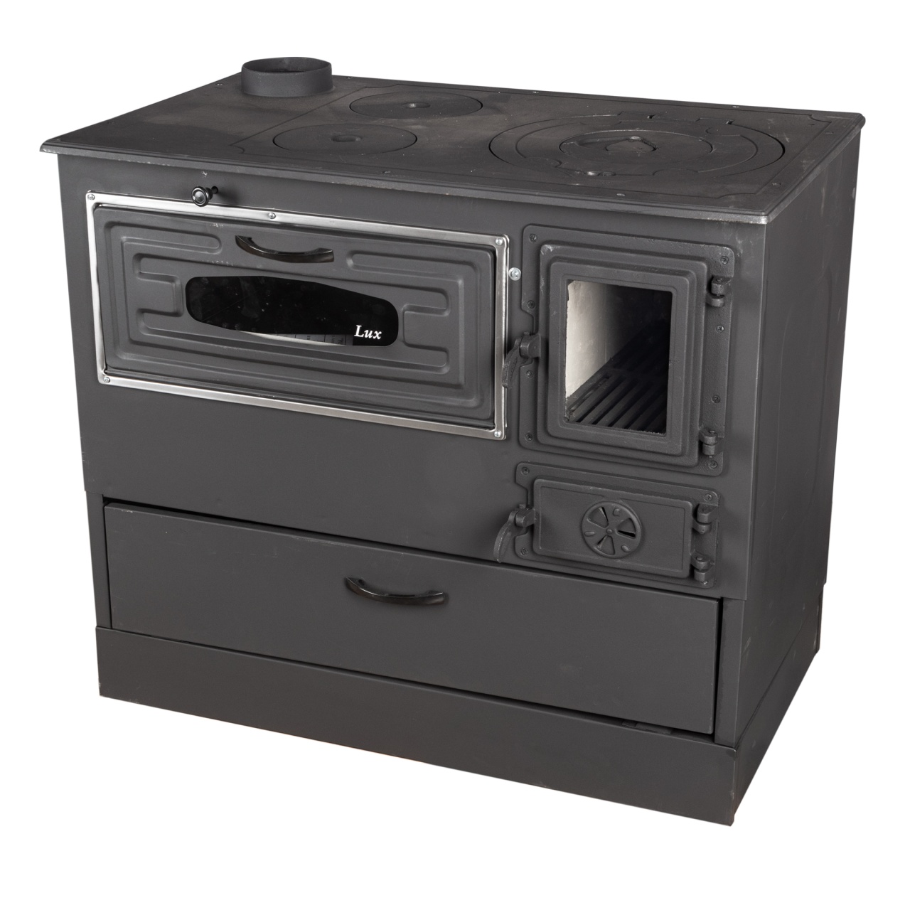 Soba pe lemne 9kW Grand Fantazia Lux, cos stanga - imagine 3