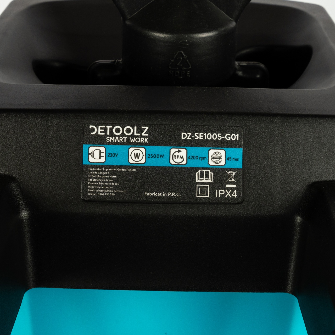 Tocator de crengi si resturi vegetale, 2500W, 45mm diametru maxim de taiere, cu sac colector 45L [4]