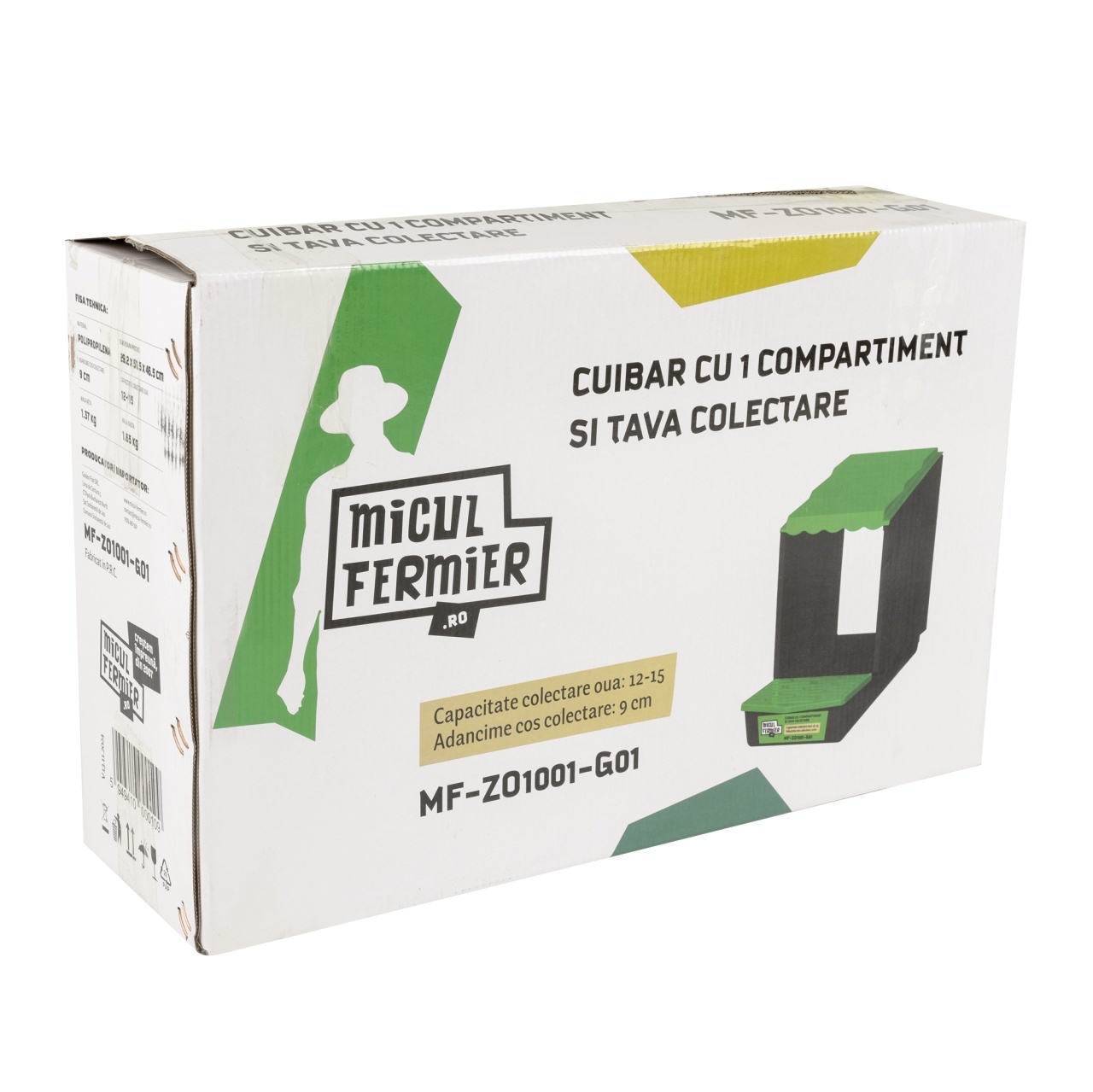 Cuibar Micul Fermier, 1C, cu tava de colectare [4]