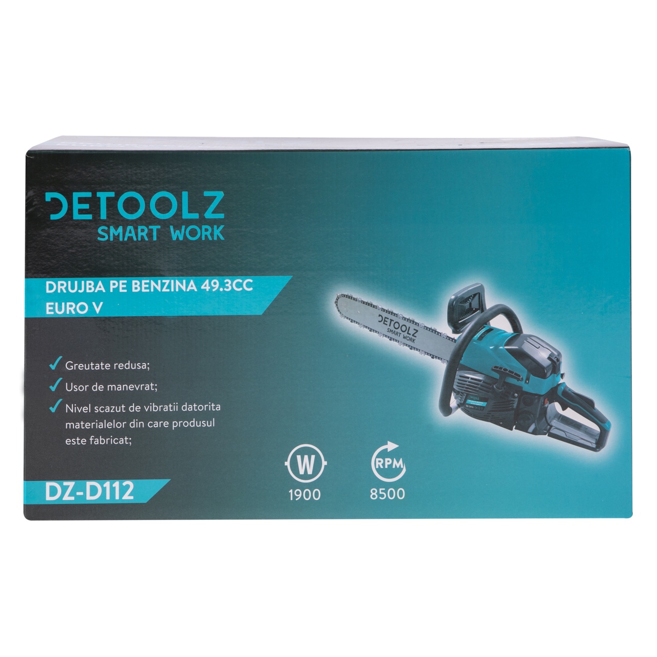 Drujba Pe Benzina Detoolz DZ-D112, Capacitate Cilindrica 49.3Cc Euro V