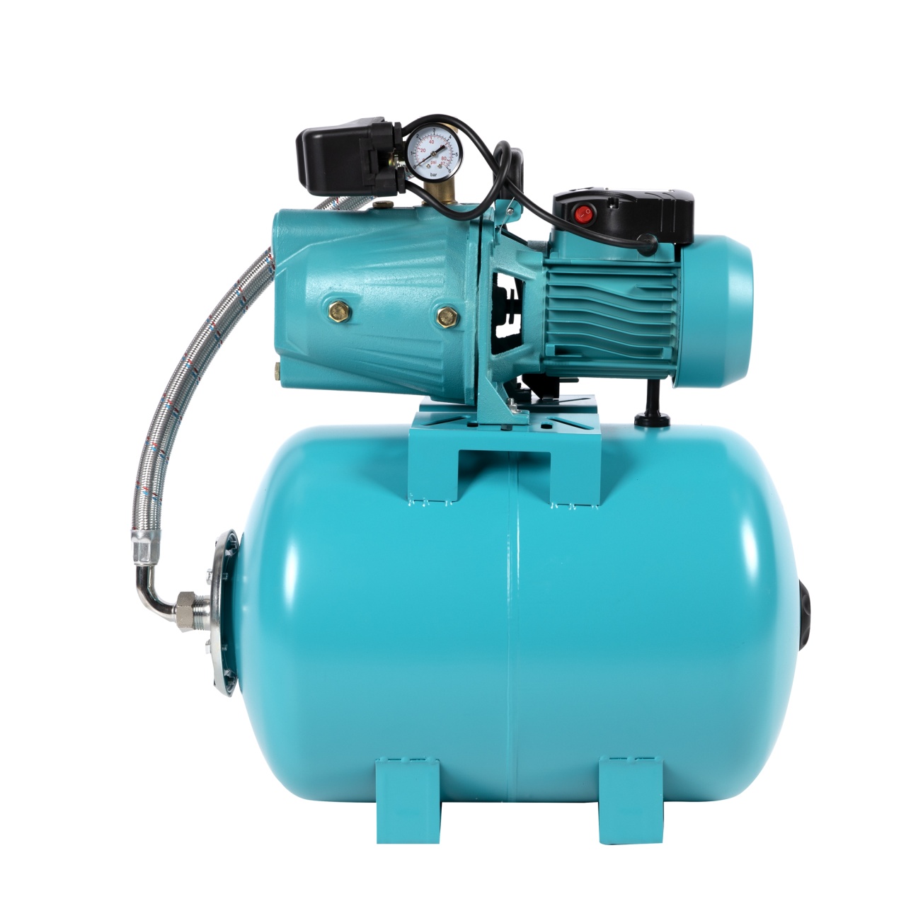 Hidrofor Detoolz 0.75 kW, debit 3300l/h, inaltime de pompare 45m, carcasa pompa fonta, volum butelie 50 litri - imagine 2