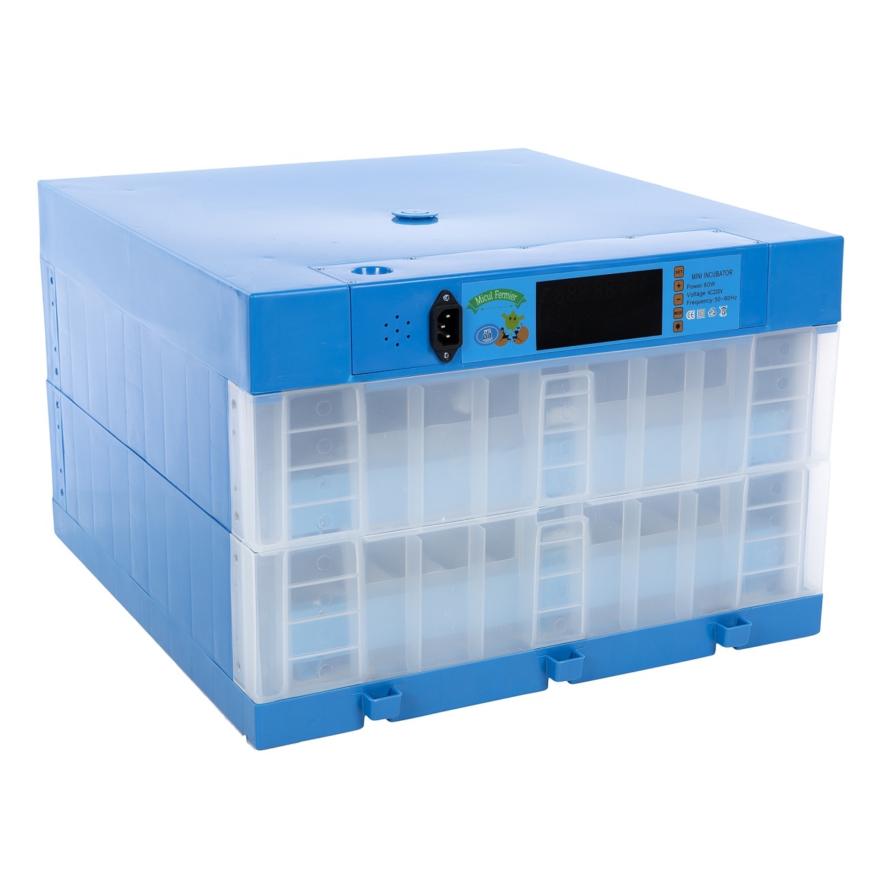 Incubator Electric Capacitate 128 Oua Micul Fermier GF-1509, 2 Etaje