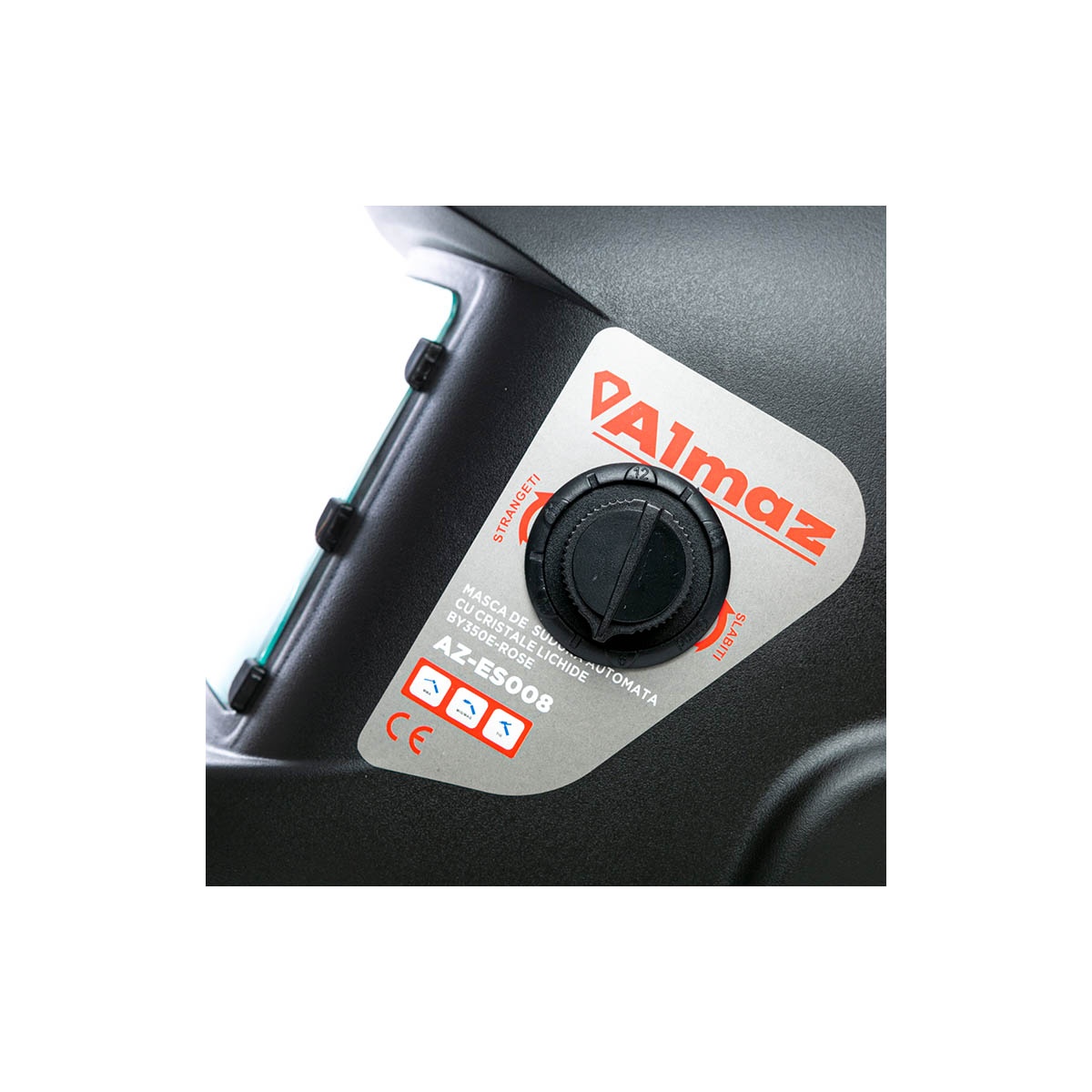 Masca de sudura Almaz, Automata, zona vizualizare 90x35mm, 2 senzori arc sudura, destinata sudura/polizare [2]