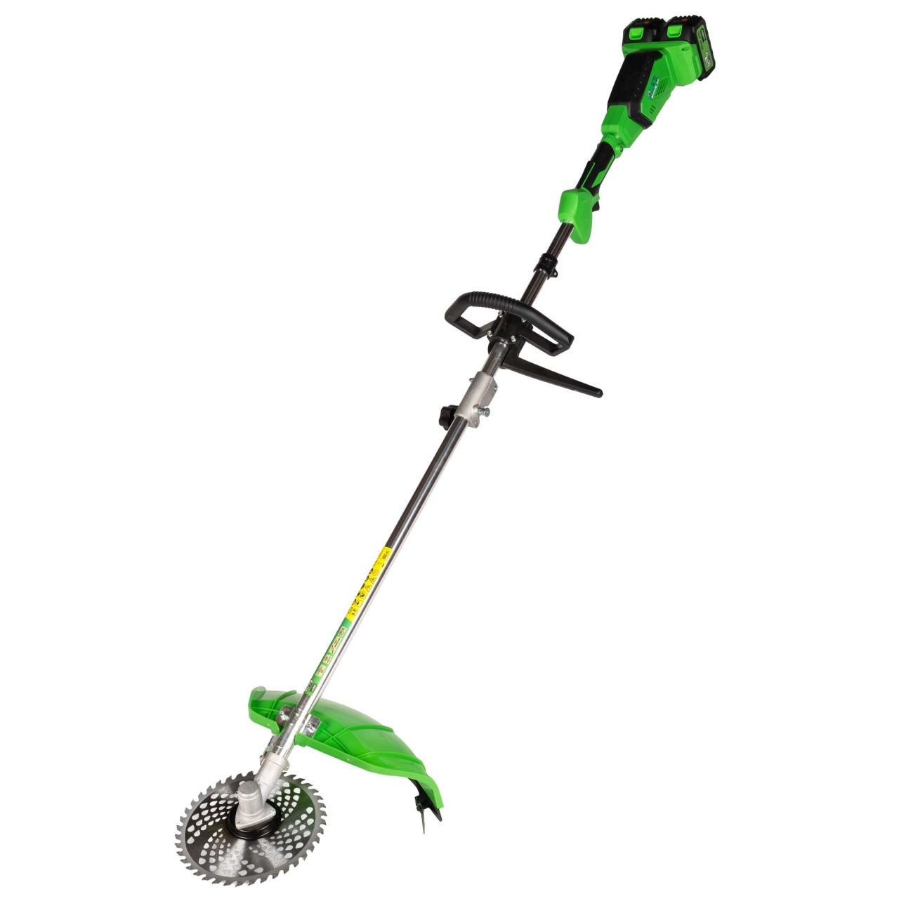 Fara categoriee - Motocoasa (Trimmer) electrica Micul Fermier 2x20V, 2 acumulatori 4Ah, maner simplu, motor fara perii