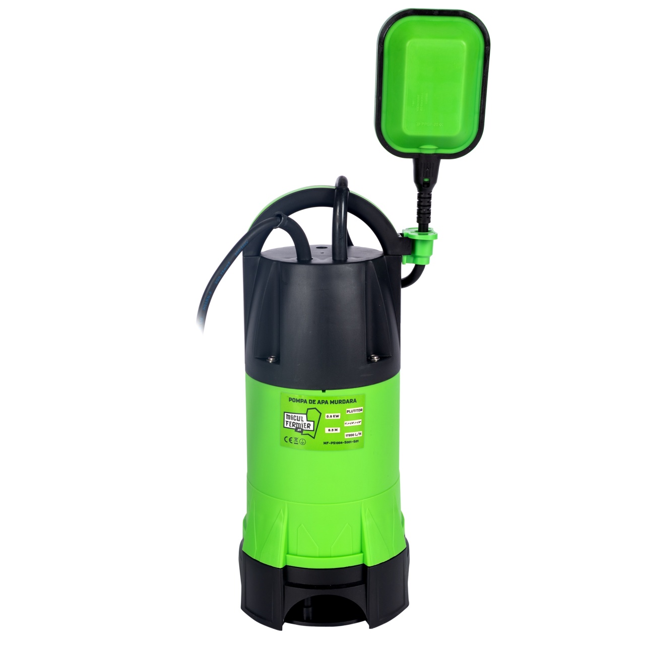 Pompa apa murdara Micul Fermier, 0.9 kW, debit maxim 17200 l/h, inaltime maxima de pompare 8.5 m, cu plutitor - imagine 2
