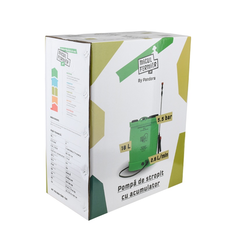 Pompa de stropit Micul Fermier, capacitate 18l, Pandora, cu acumulator - imagine 2