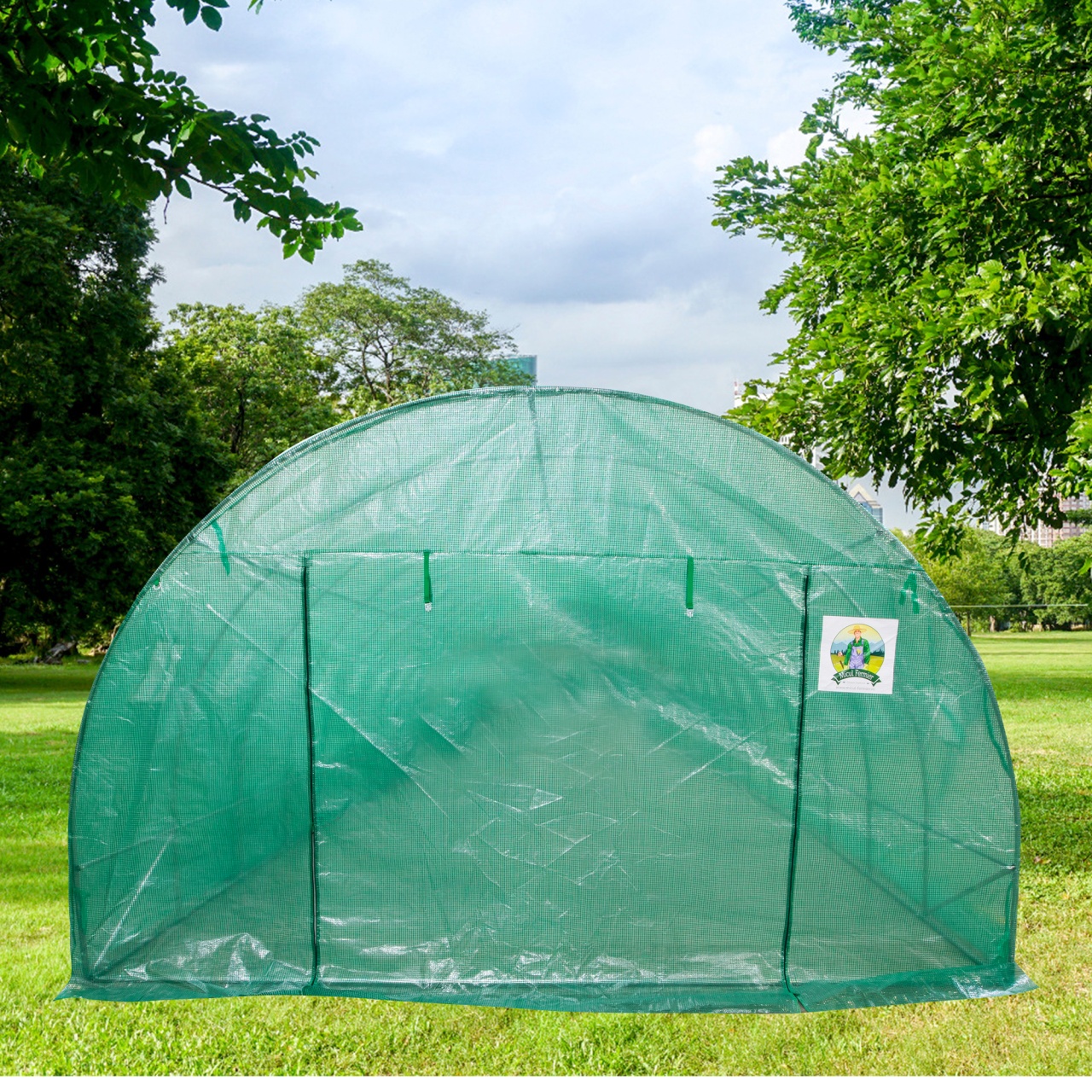 Solar/Sera 8X4x2.5m Micul Fermier GF-2405-S001-G01, Polietilena, Densitate 140G/mp UV4