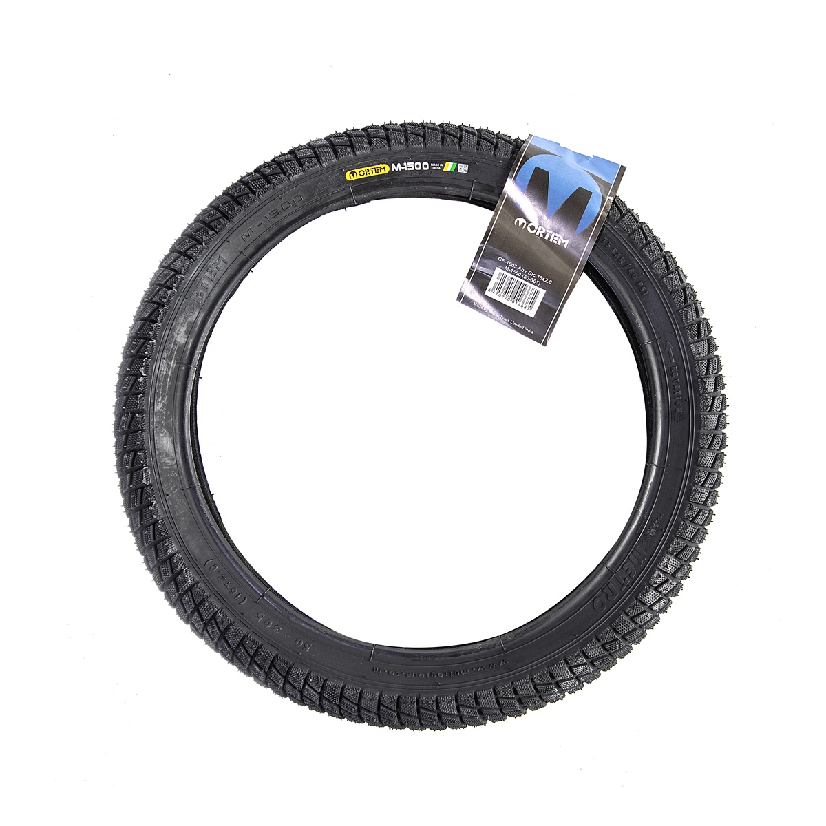 Accesorii pentru biciclete - Anvelopa bicicleta 16x2.00", ETRTO 50-305, model M-1500, negru, profil Street