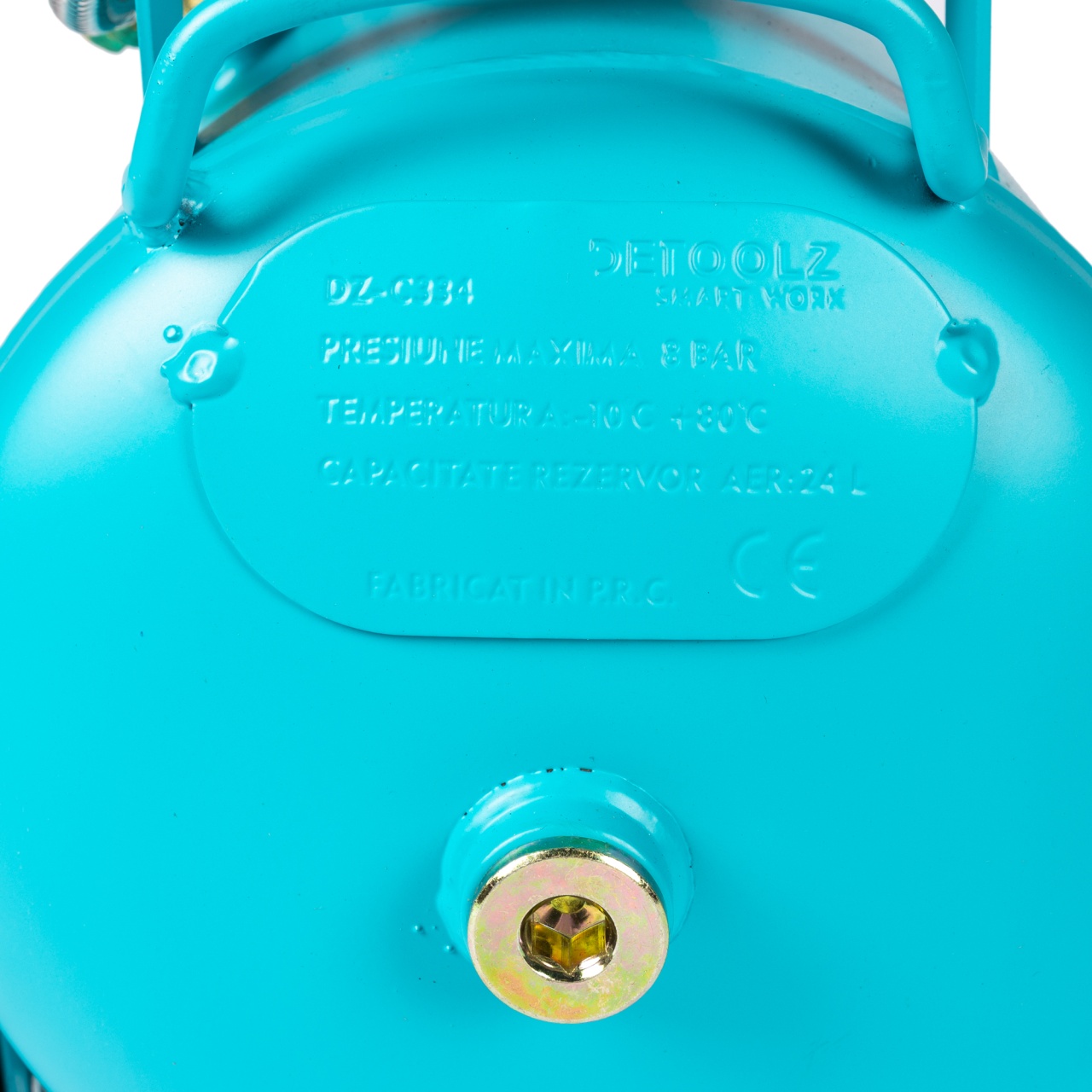 Compresor Detoolz 24L fara ulei, 1500 W, debit 154L/min, 8 bar, 2 prize de aer [6]
