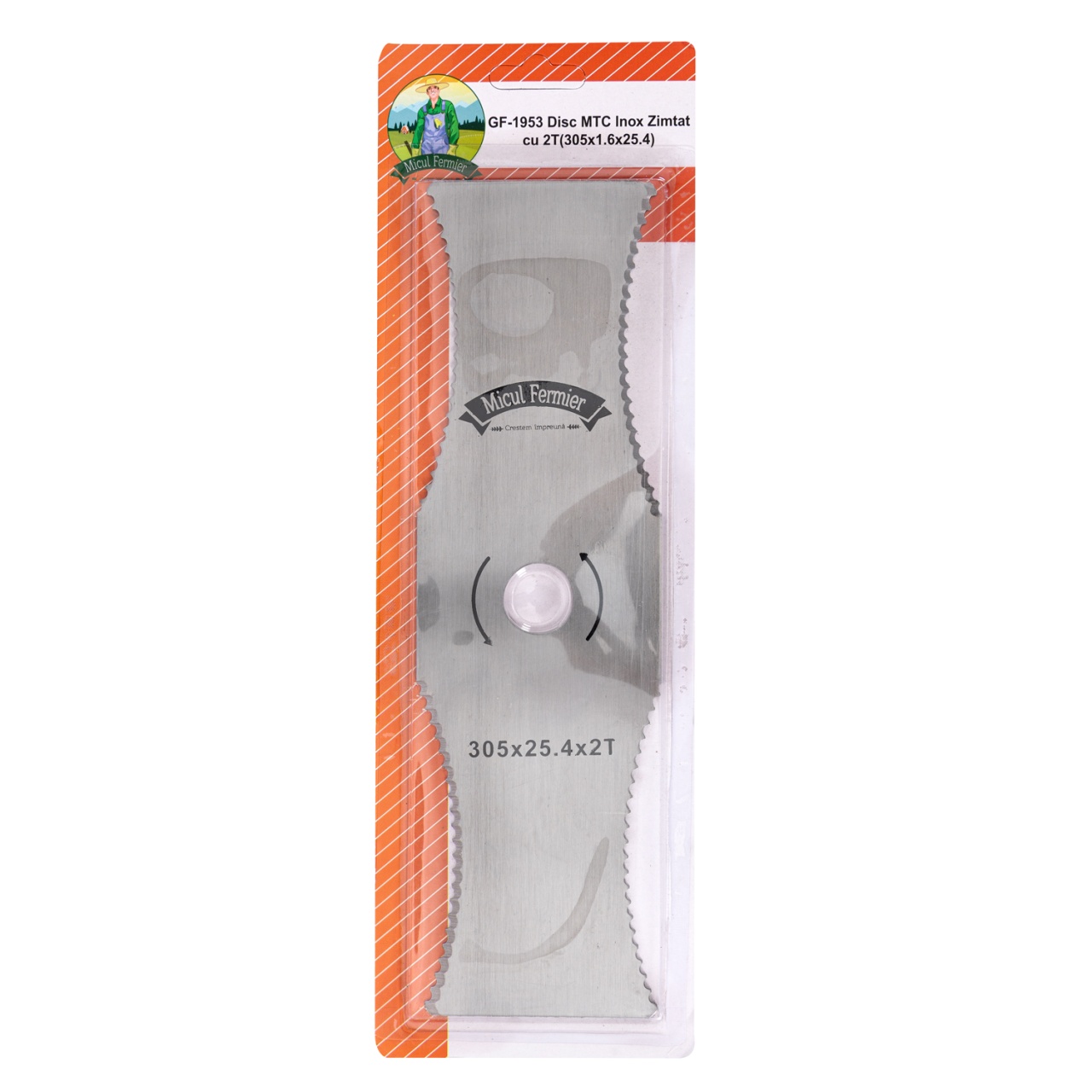 Piese si accesorii - Disc motocoasa Micul Fermier, 2T, zimtat