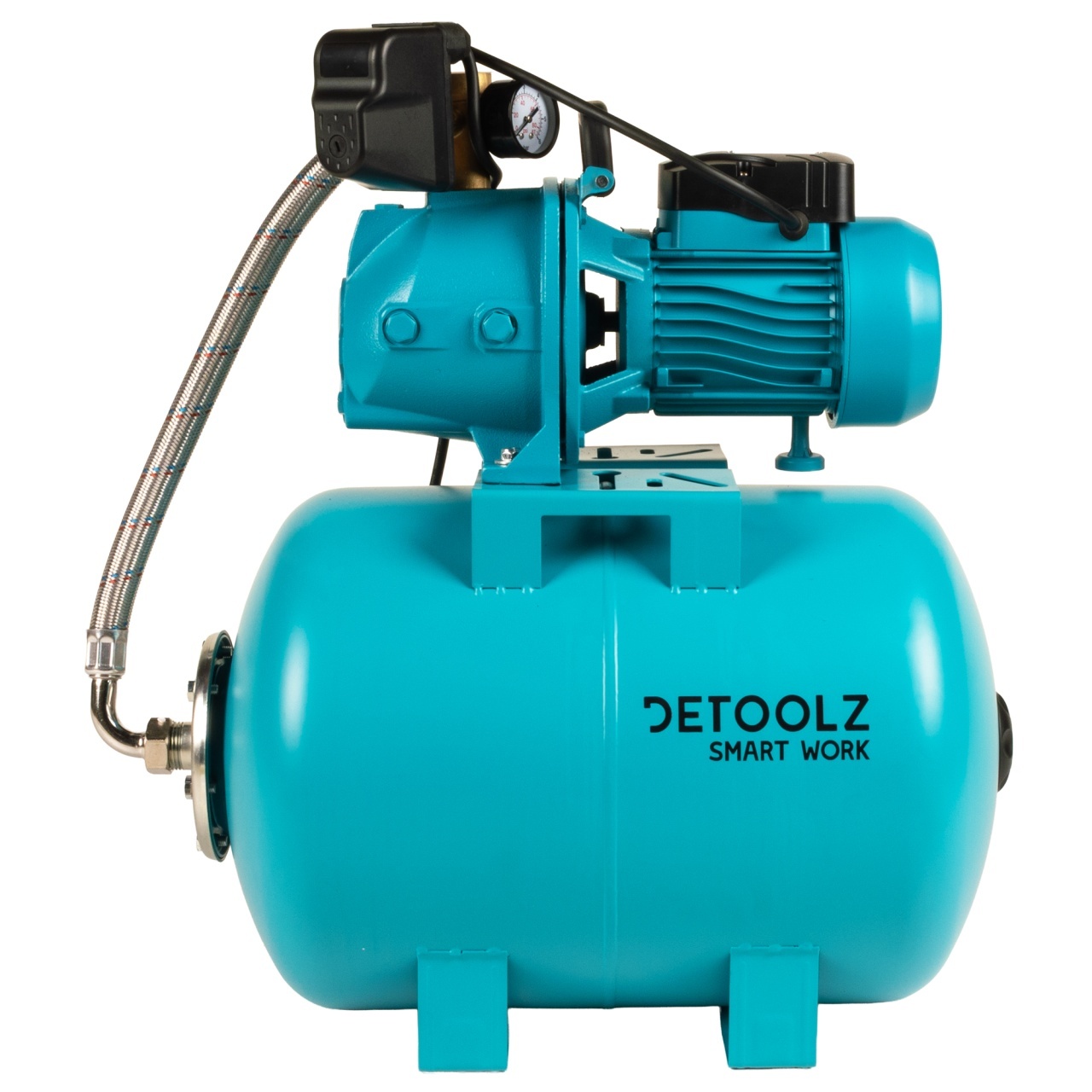 Hidrofor Detoolz 1.1 kW, debit maxim 2480lh, inaltime maxima de pompare 45m, corp pompa fonta, butelie 50L, ejector [6]