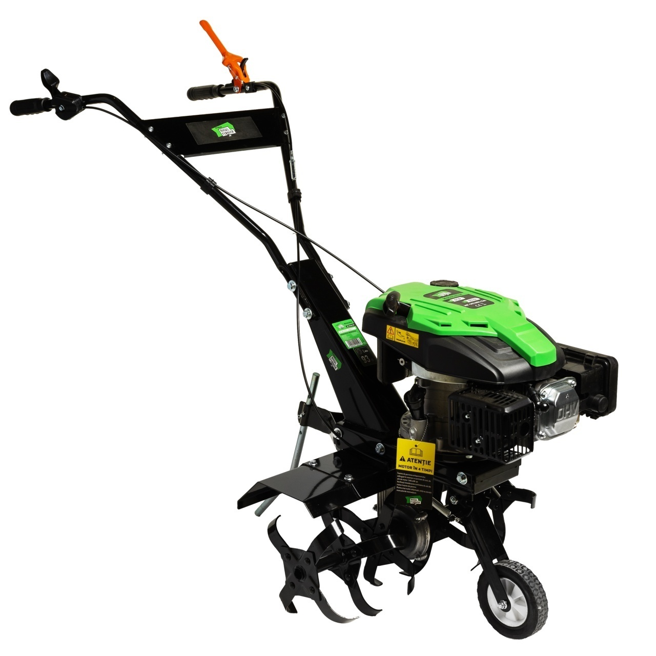 Motocultor 6Cp 173Cc Micul Fermier MF-MT1003-G01, Benzina 4T, 1 Viteza, Pornire Manuala, Cu Roata Transport
