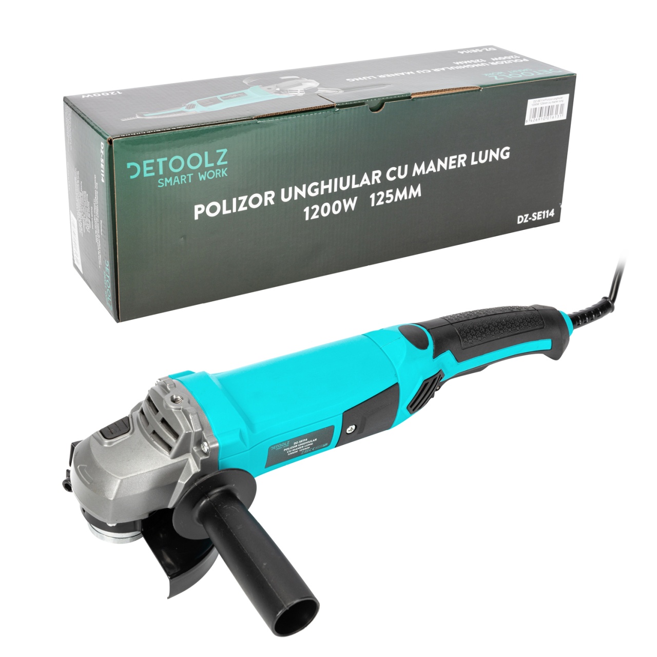 Polizor unghiular 1200W 125mm cu maner lung DZ - imagine 2