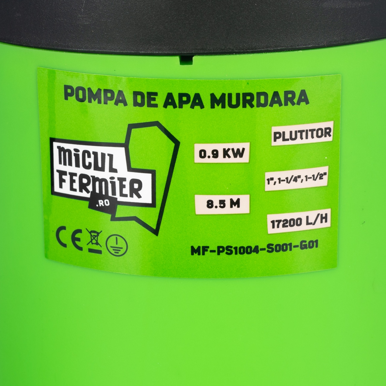 Pompa apa murdara Micul Fermier, 0.9 kW, debit maxim 17200 l/h, inaltime maxima de pompare 8.5 m, cu plutitor - imagine 3