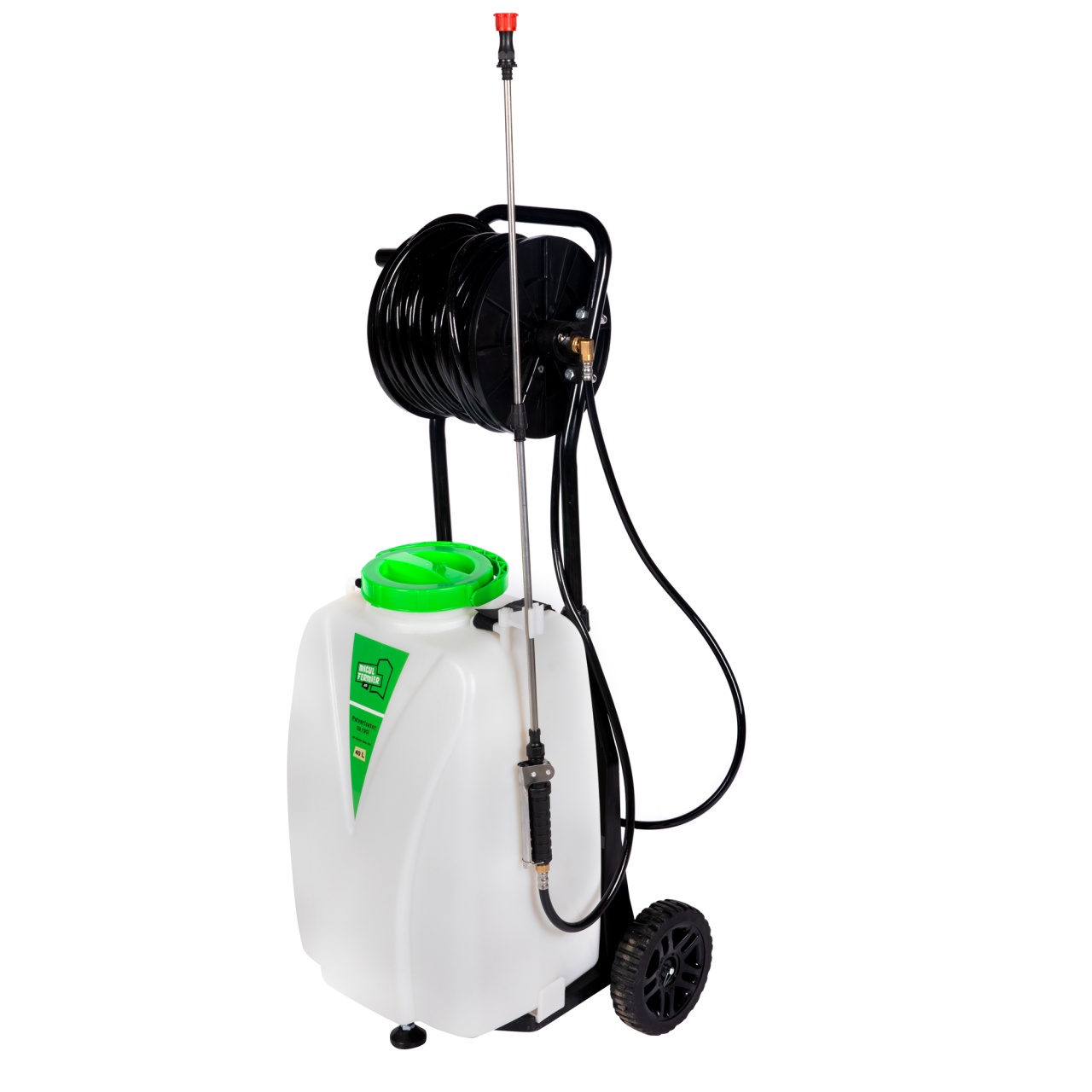 Pulverizator cu acumulator Micul Fermier, capacitate 40l, cu roti - imagine 3