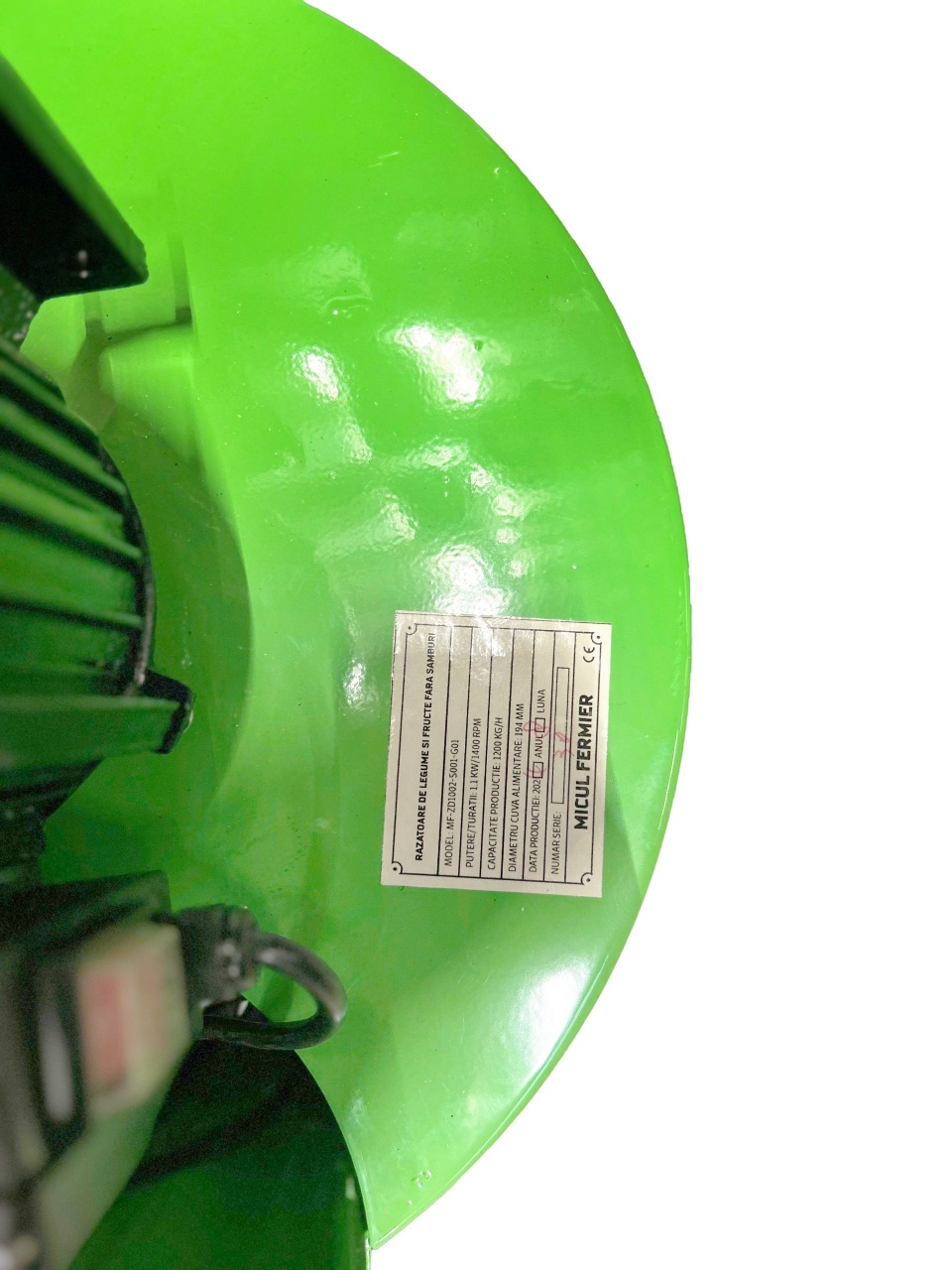 Razatoare de legume si fructe fara samburi Micul Fermier, 1.1KW, capacitate de productie 1200Kg/h, volum 35L [3]