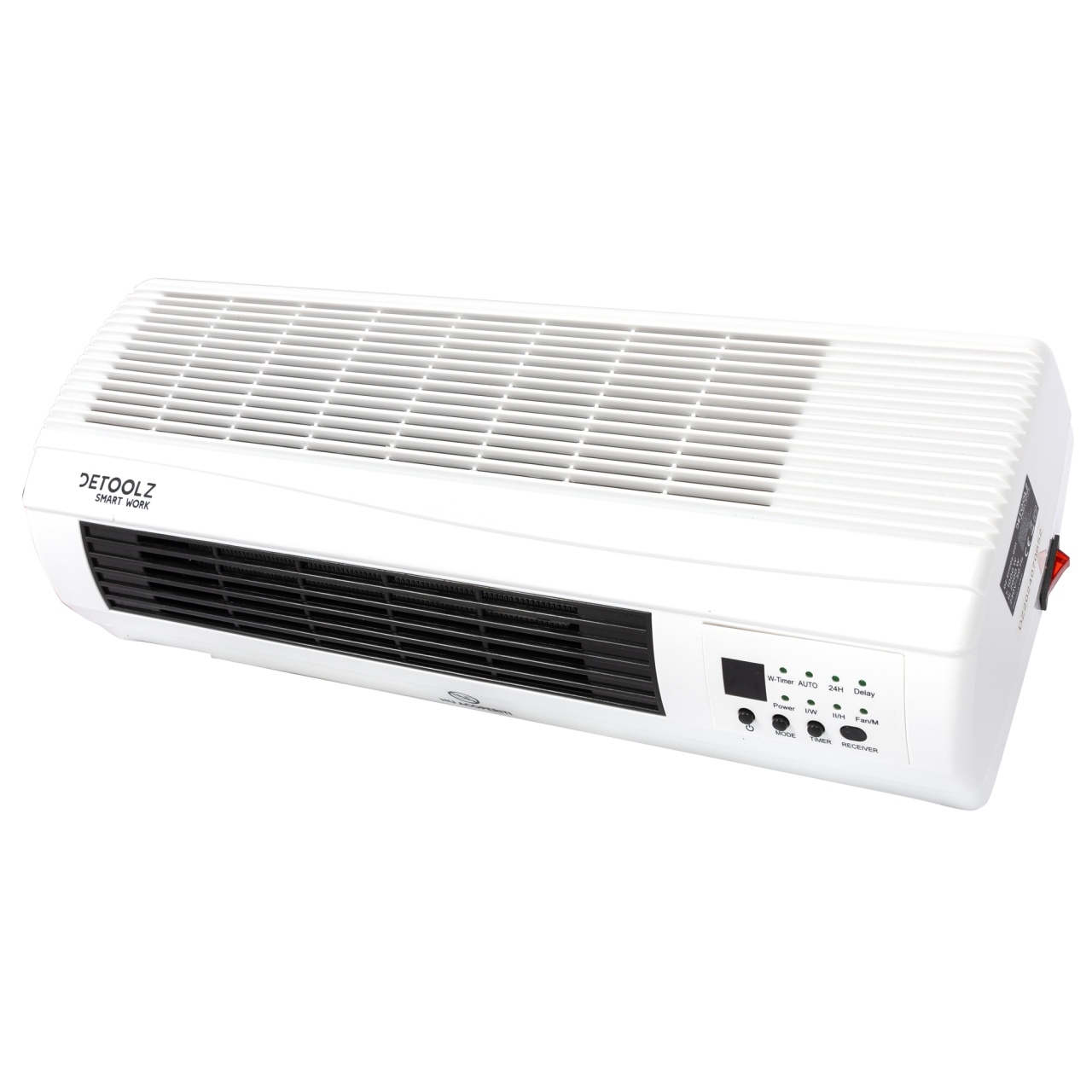 Aeroterma de perete Detoolz, 2KW, 2 trepte de putere, cu afisaj LED si termostat [6]