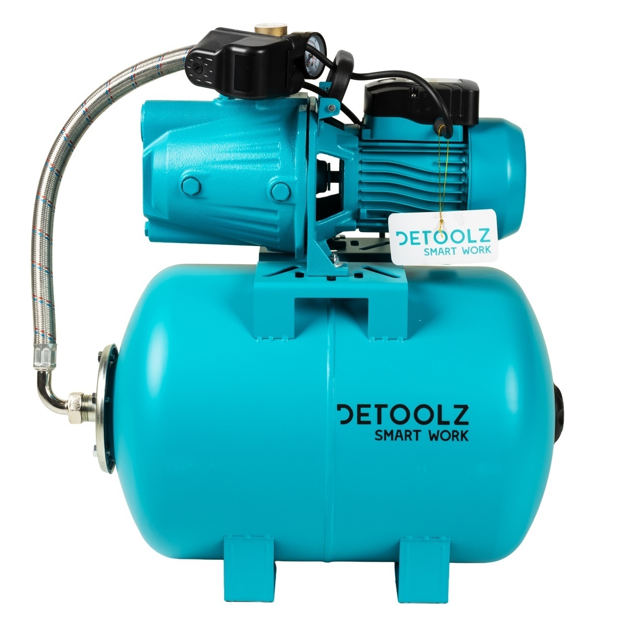 Hidrofor 0.9 KW Detoolz DZ-P122-G02, Debit Maxim 3300L/h, Inaltime Maxima Pompare 45M, Corp Pompa Fonta, Butelie 50L