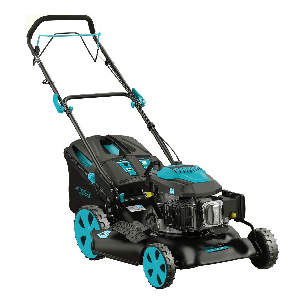 Masini de tuns iarba - Masina de tuns gazon Detoolz, 3.5CP, 146CC, latime de taiere 46cm, colector 60L, propulsie automata