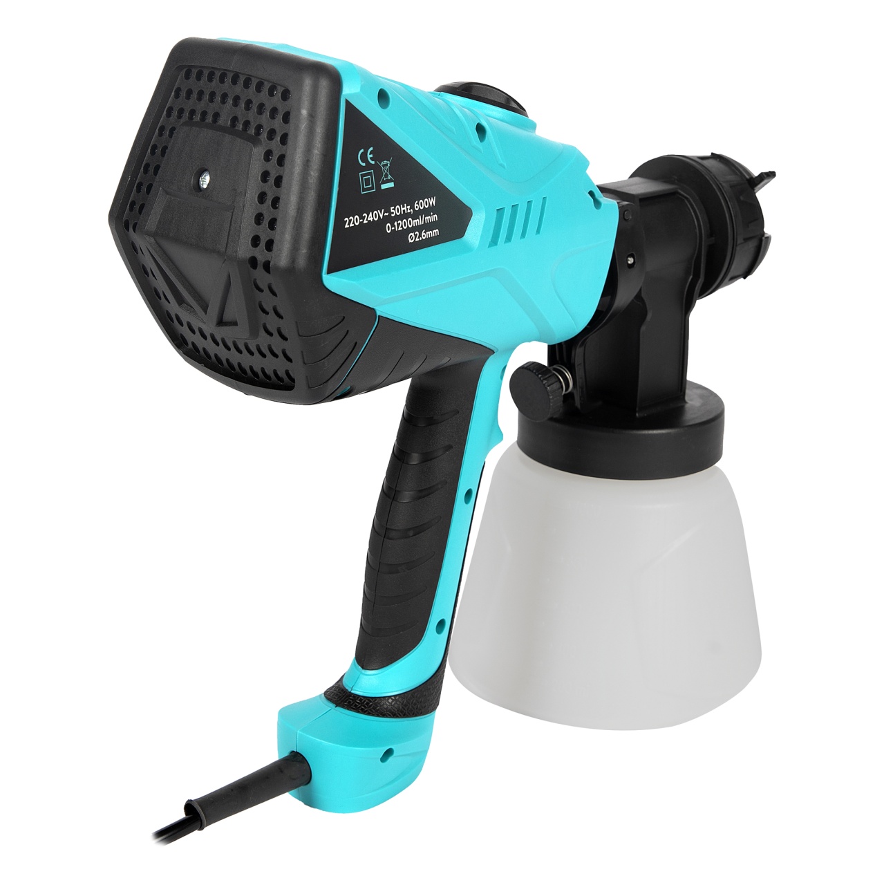 Pistol electric de vopsit 600W 1200 ml/min - imagine 2