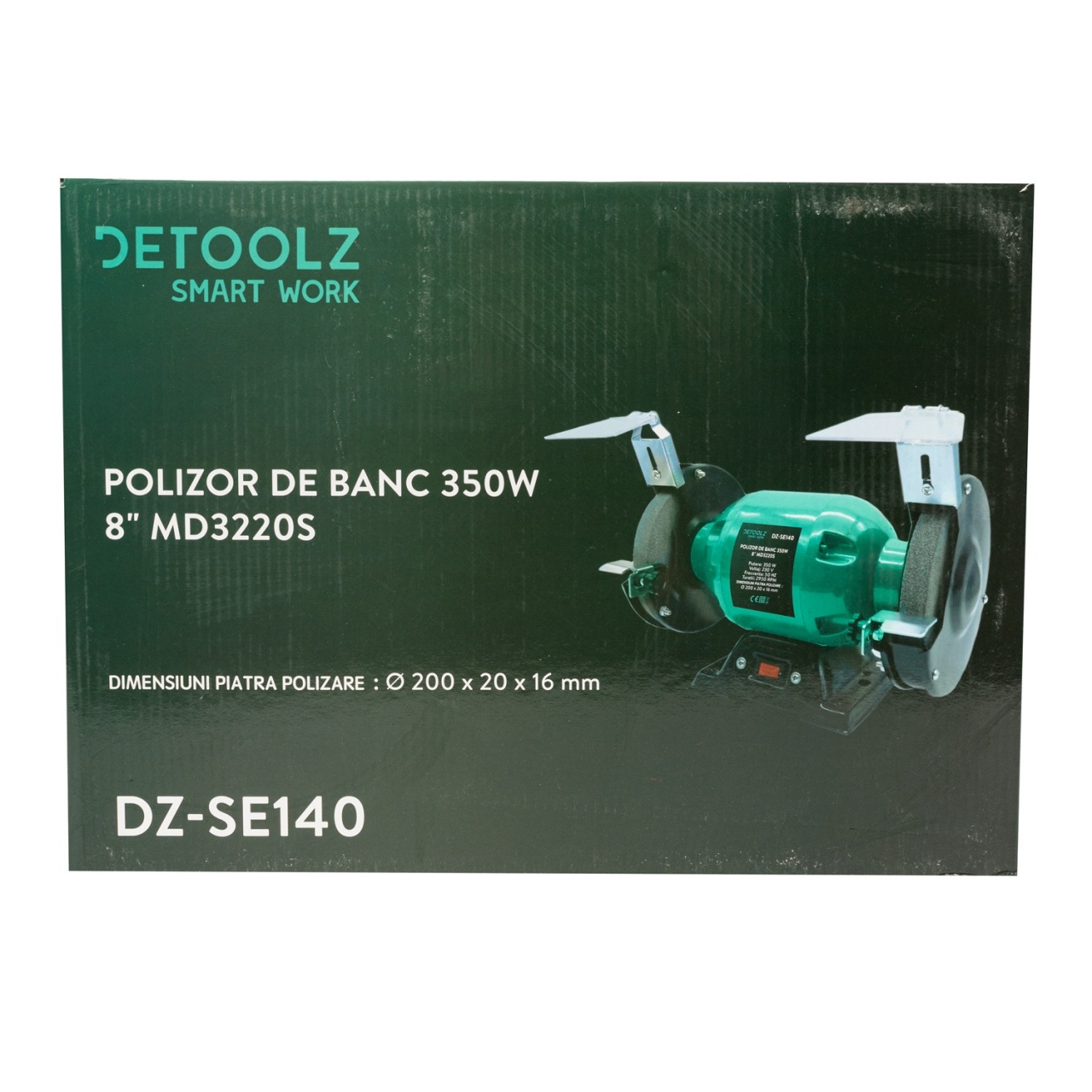 Polizor de banc Detoolz, putere 350W, diametru disc 200mm - imagine 2