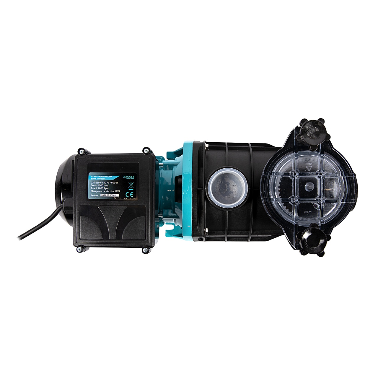 Pompa piscina Detoolz, 0.60 kW, debit maxim 11000 l/h, inaltime maxima de pompare 12.5m - imagine 3