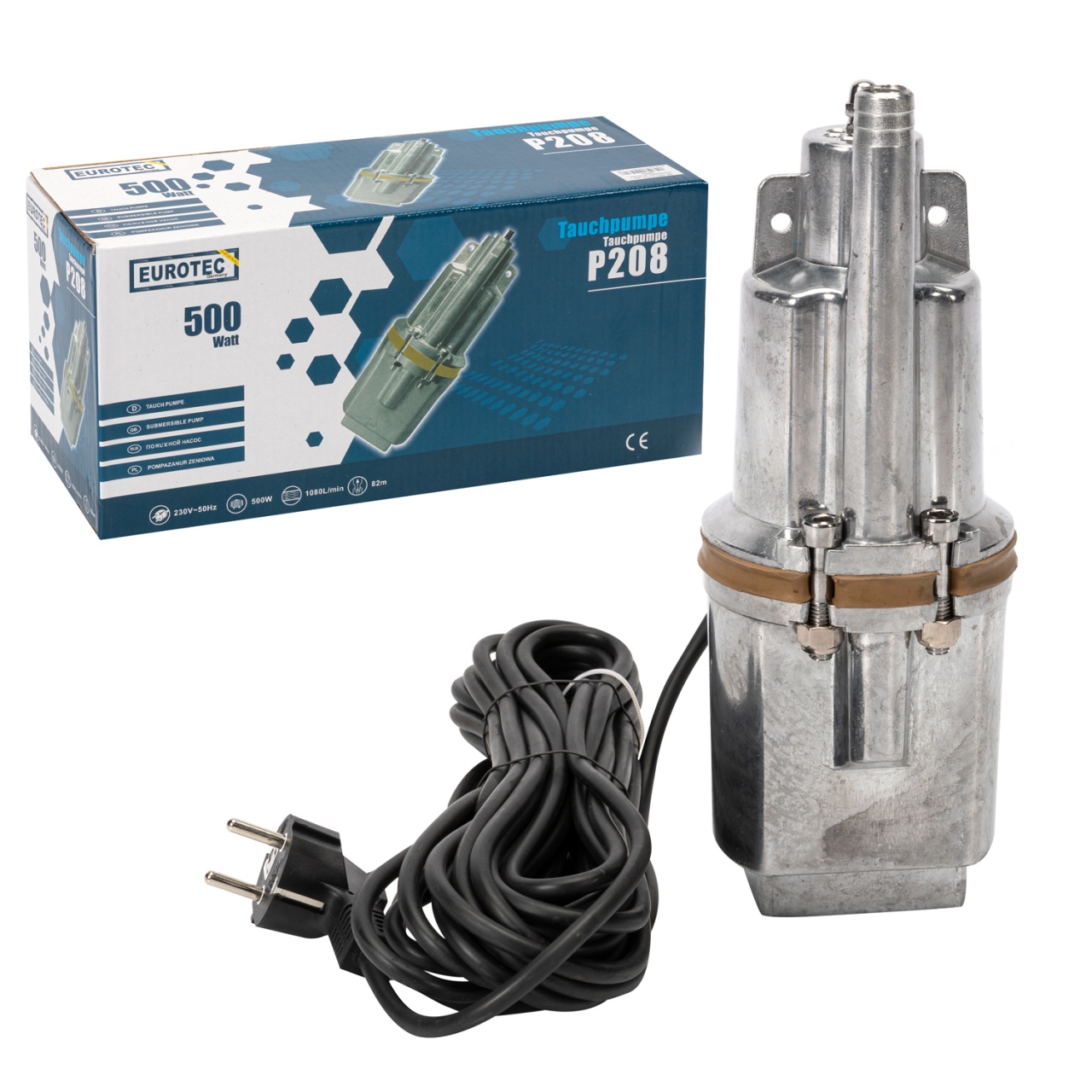 Pompa submersibila Micul Fermier, 0.55 kW, debit maxim 2400 l/h, inaltime maxima de pompare 60 m, pe vibratii - imagine 3
