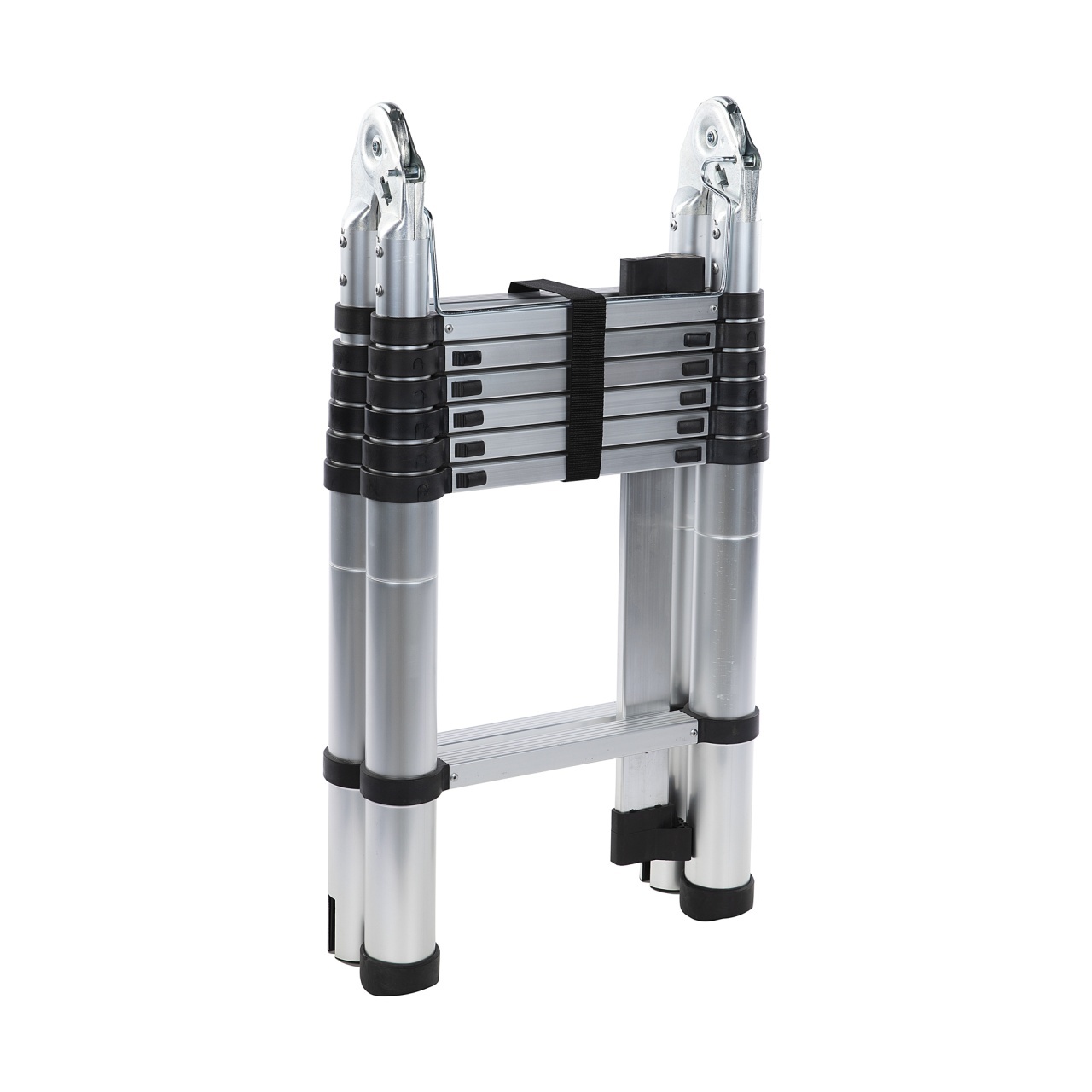 Scara telescopica dubla Detoolz, inaltime maxima 4.4m, 14 trepte, greutate maxima suportata 150 kg