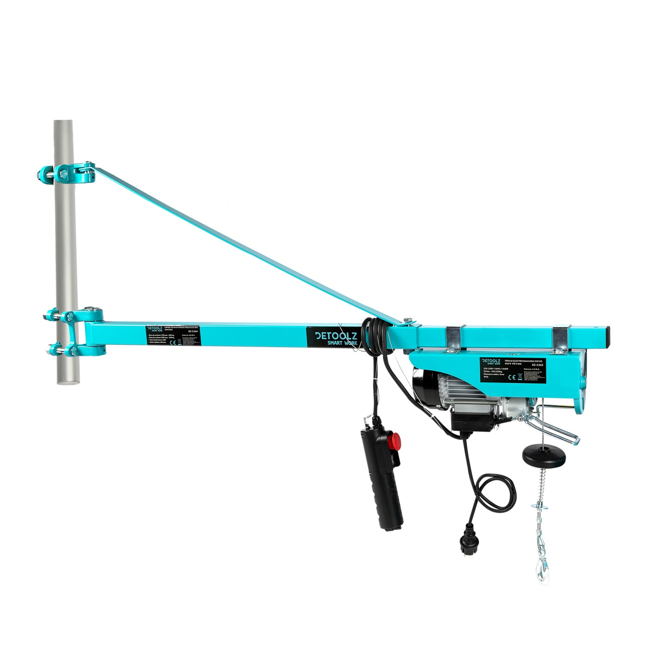 Troliu electric (macara) 250kg 450W fir 3mm - imagine 3