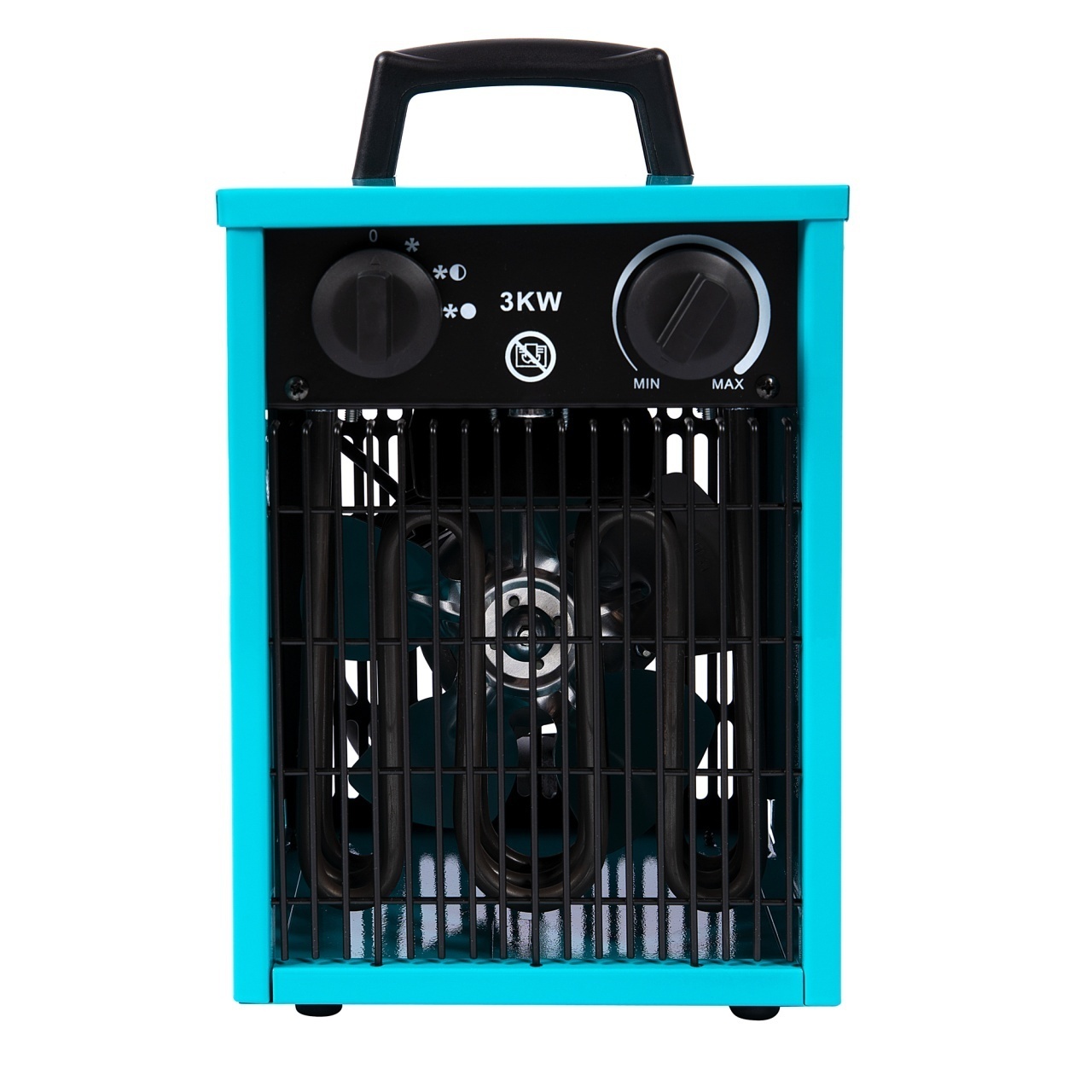 Aeroterma Electrica Industriala Detoolz DZ-EI111, 25/2000/3000W, Carcasa Metal, Protectie Supraincalzire