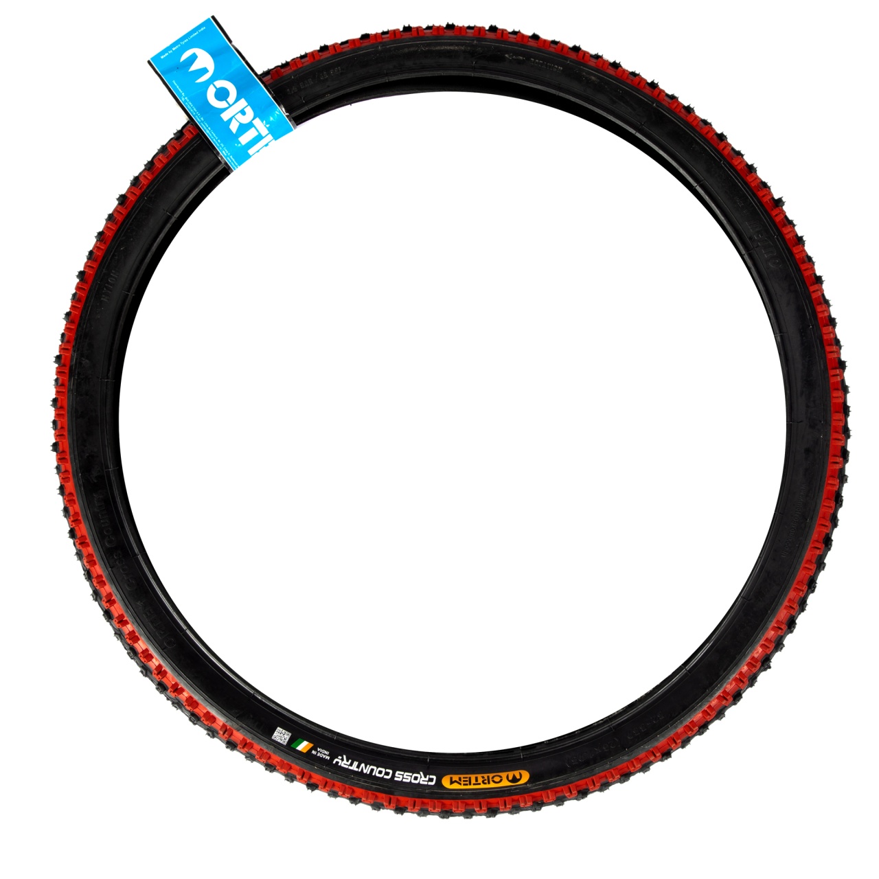 Accesorii pentru biciclete - Anvelopa bicicleta 26x1.95", ETRTO 52-559, model CROSS COUNTRY, negru/rosu, profil All-terrain